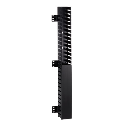 IN-Cabinet Vertical Manager, 40RU, 3 in. Depth, Front Mount
