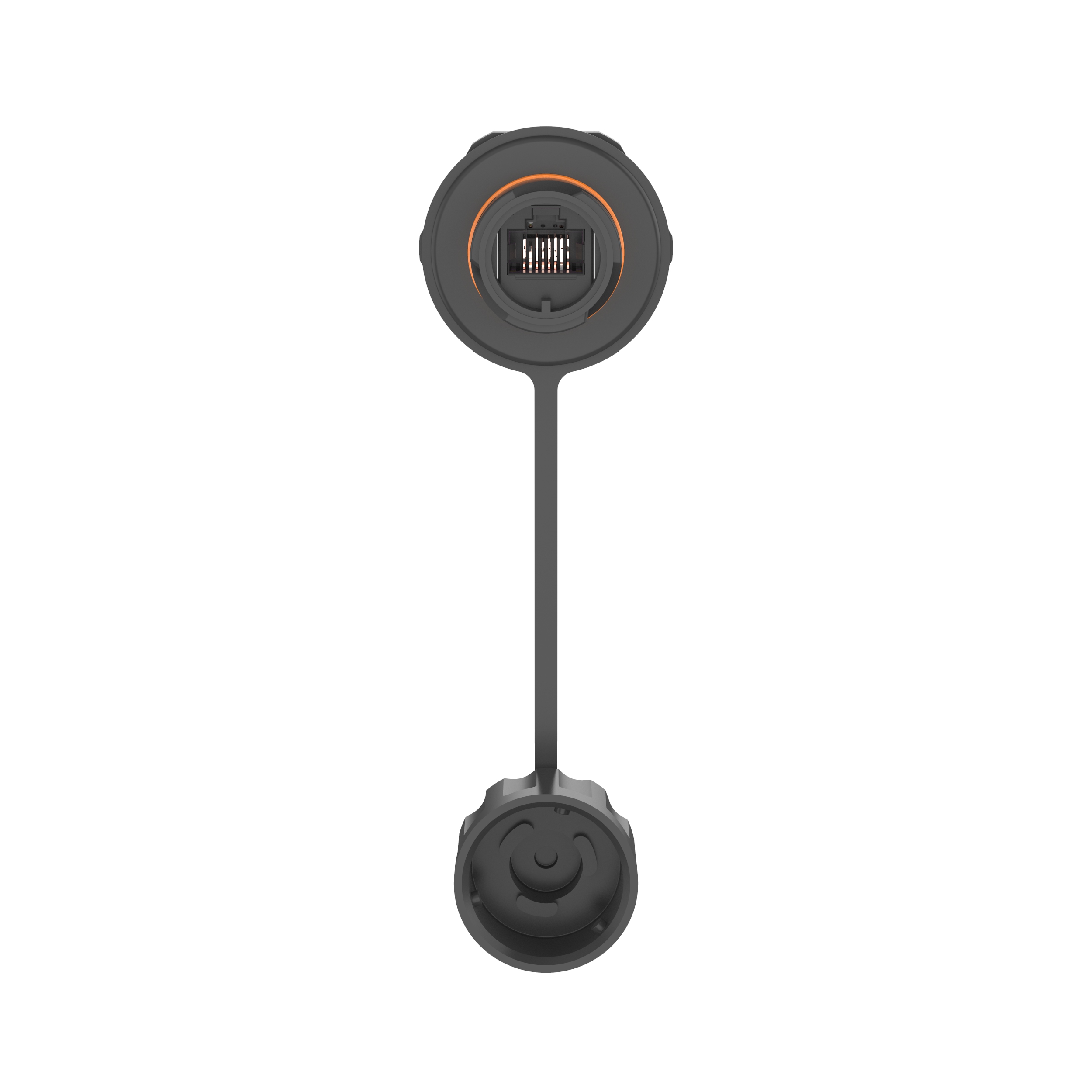 Industrial Cat 6A RJ45 UTP Bulkhead Connector