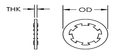 LockWasher,InternalTooth,1/4",PK100