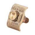 MechGNDGConn,2CuCables-1/4"ThickBar,PK25