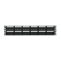 Mini Com 48-port modular patch panel kit with faceplates