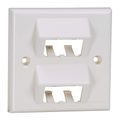 Mini-Com® 86mm x 86mm Sloped Faceplate with Screw Covers