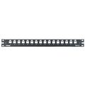 Mini-Com® All Metal Shielded Patch Panel with Support Bar