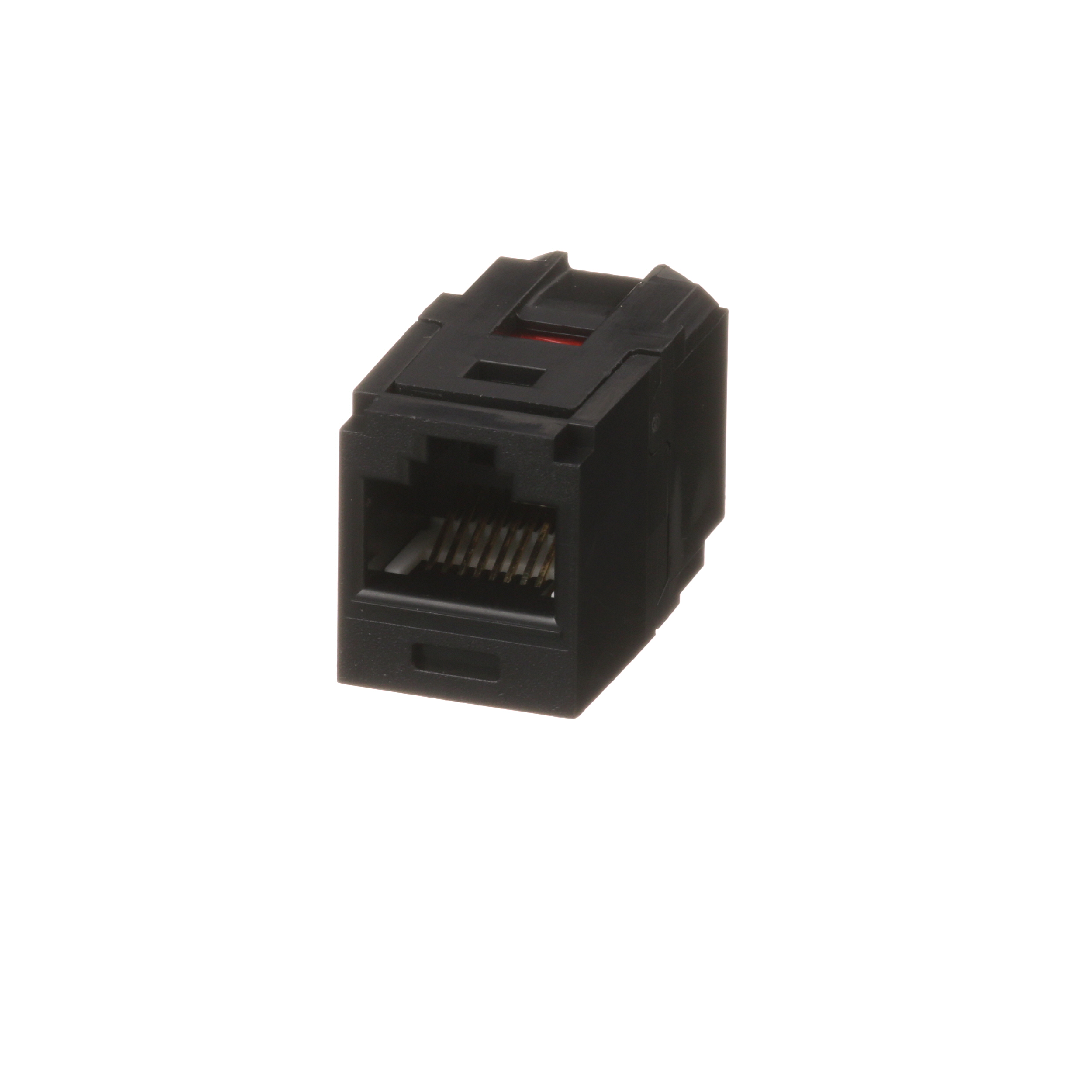 Mini-Com® Cat 6 UTP RJ45 Coupler Module, Black, Pack of 500