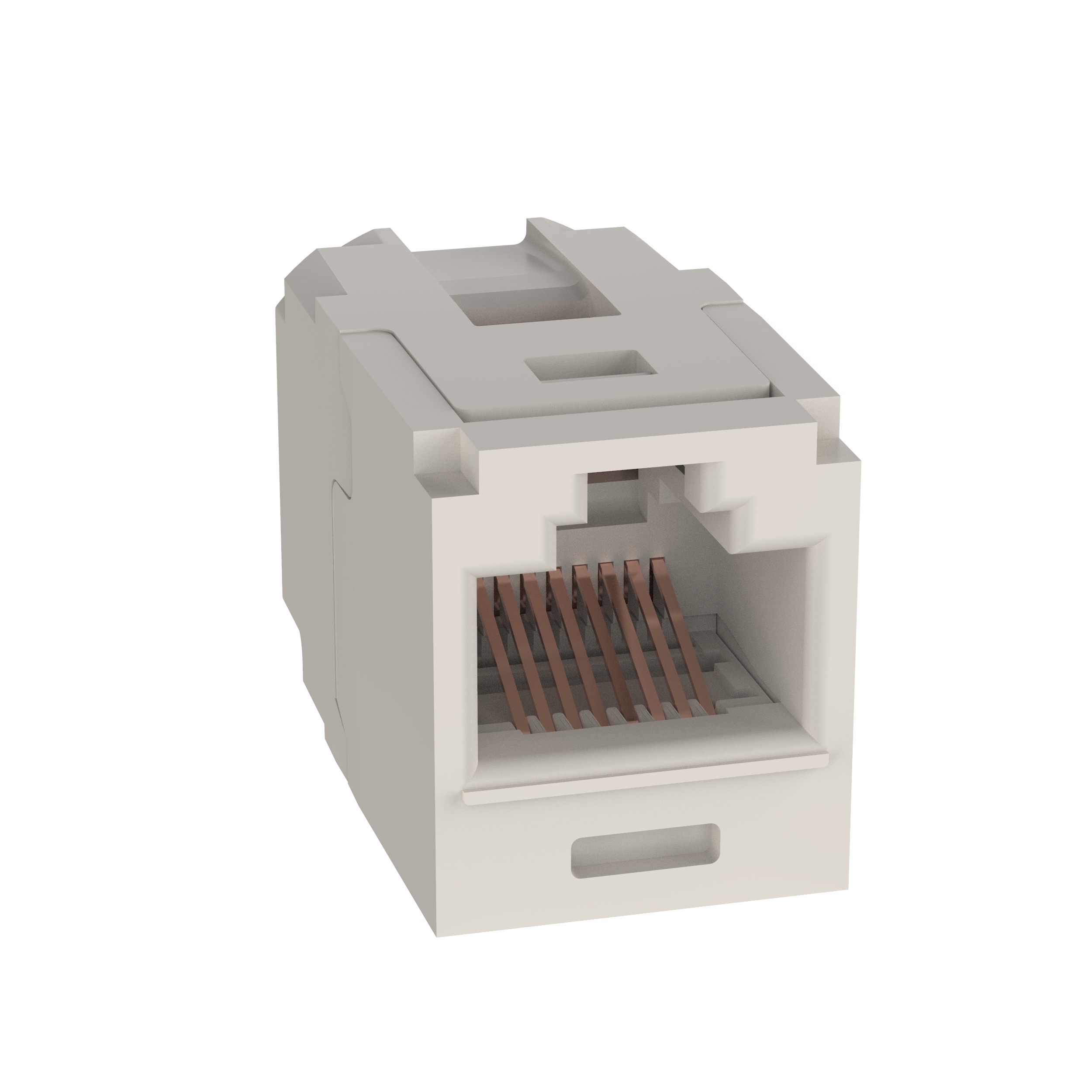Mini-Com® Cat 6 UTP RJ45 Coupler Module, IW
