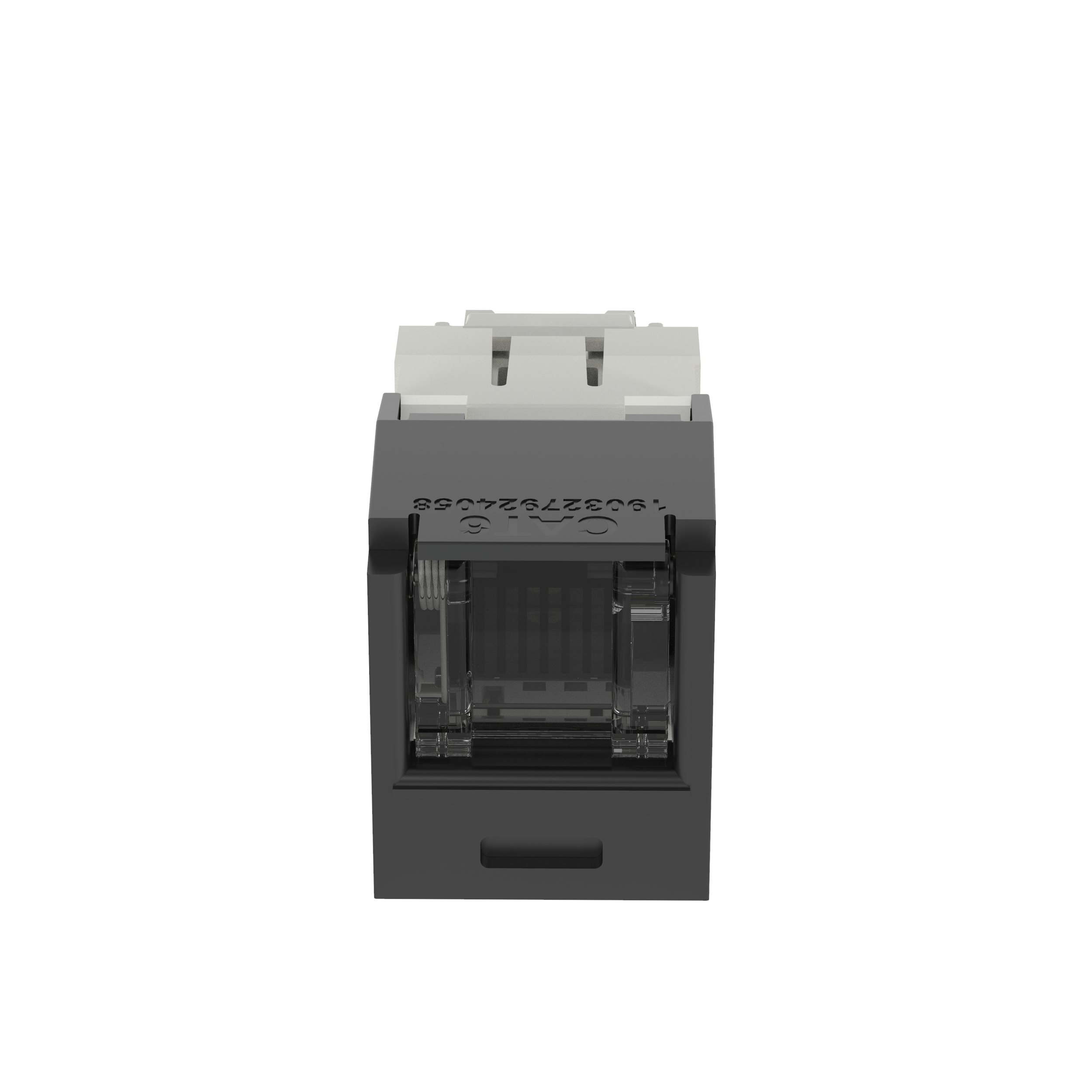 Mini-Com® RJ45 Cat 6 Shuttered TG Jack Module, BL