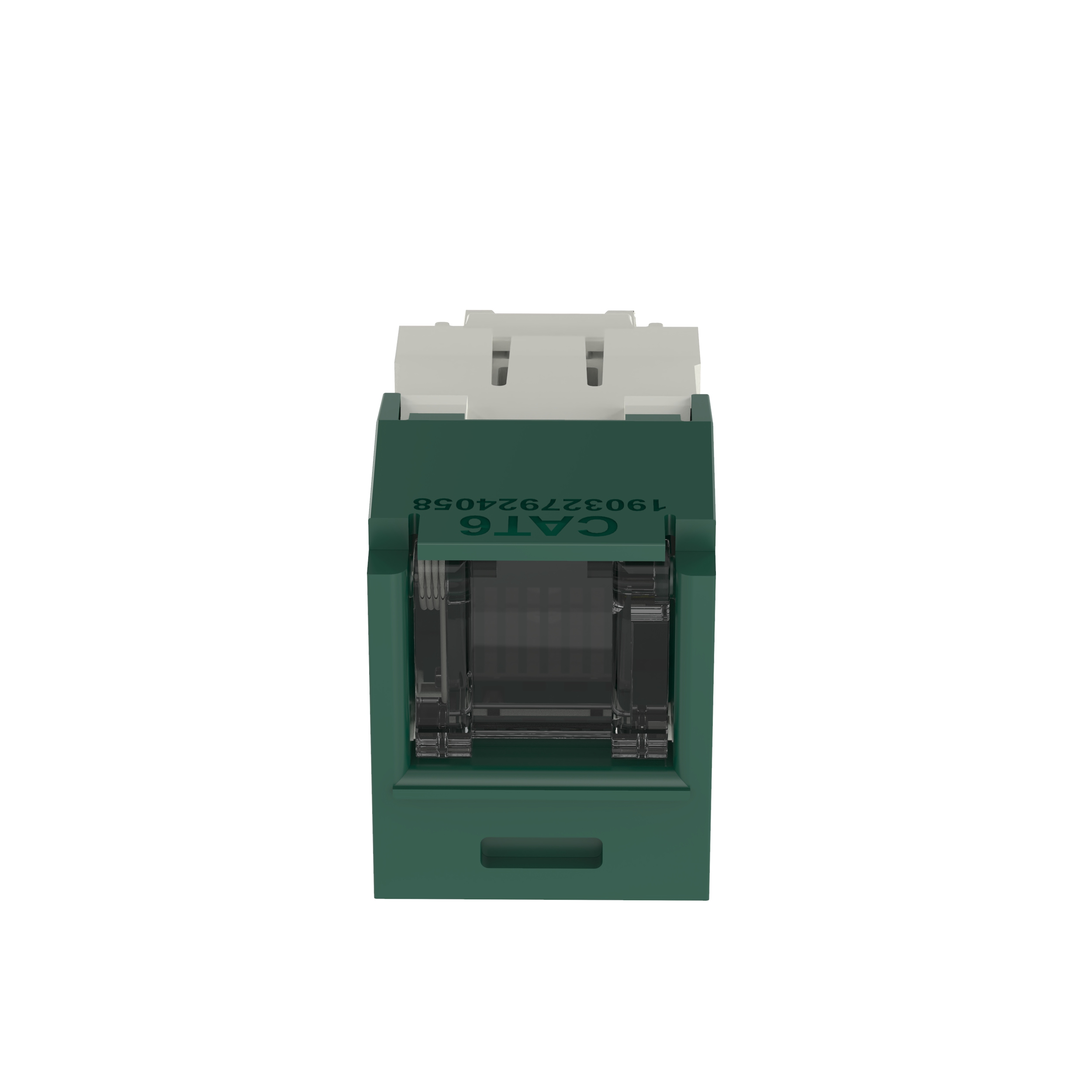 Mini-Com® RJ45 Cat 6 Shuttered TG Jack Module, GR