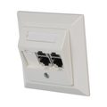 Mini-Com® Sloped Category 6 German Faceplate Kit
