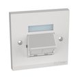 Mini-Com® UK Style Faceplate Frame Kit with Label Pocket