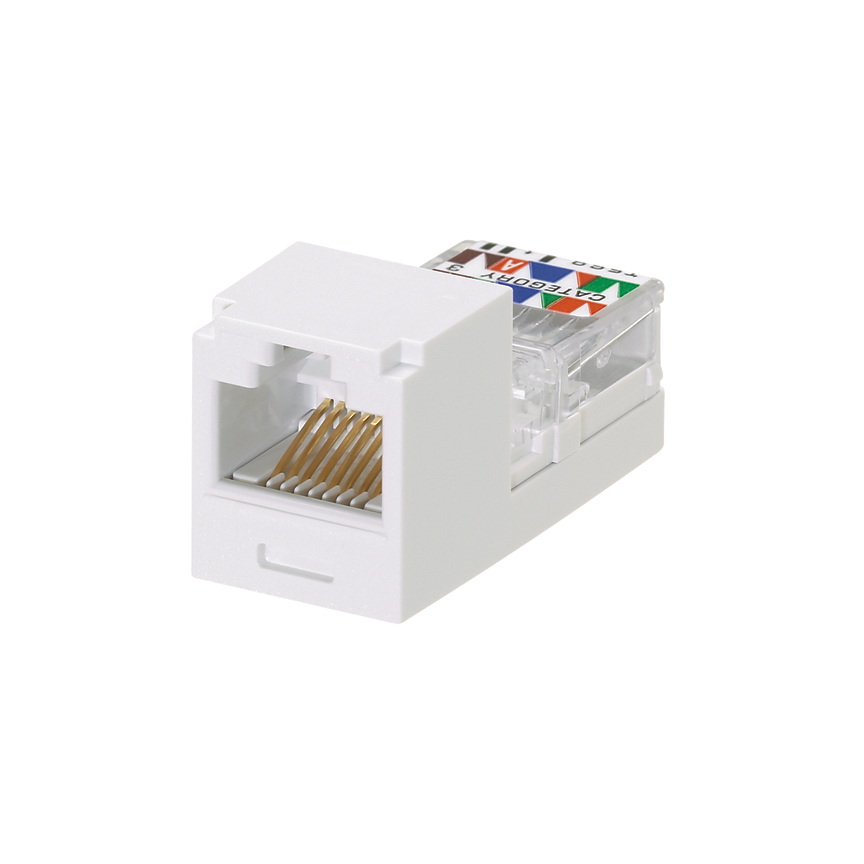 Mini-Com® UTP RJ45 Cat 3 Leadframe Jack Module USOC, White