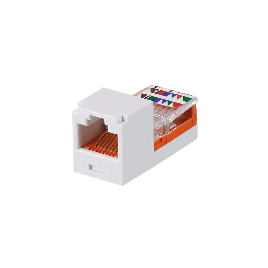 Mini-Com® UTP RJ45 Cat 5e Leadframe Jack Module, White
