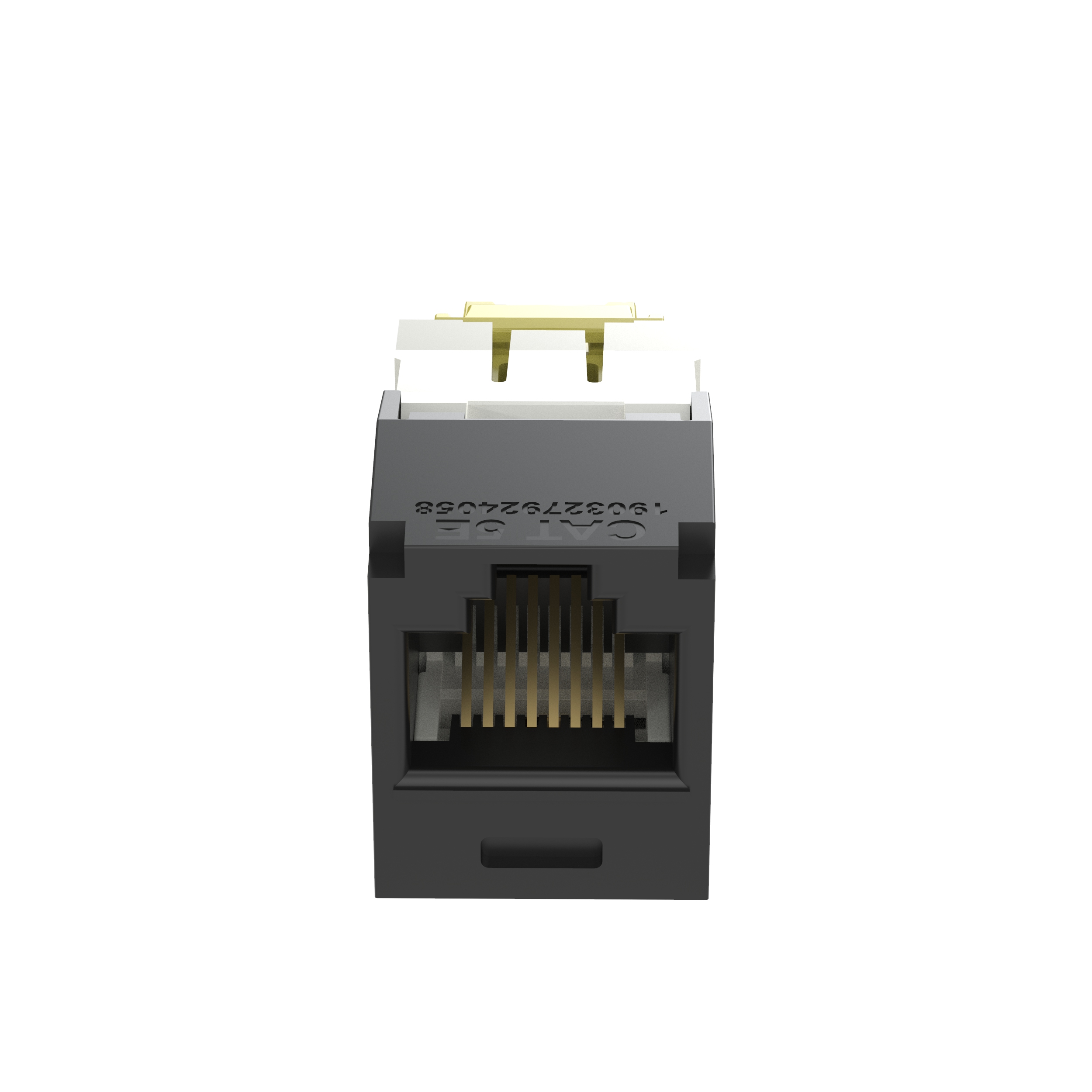 Mini-Com® UTP RJ45 Cat 5e TG Jack Module, Black