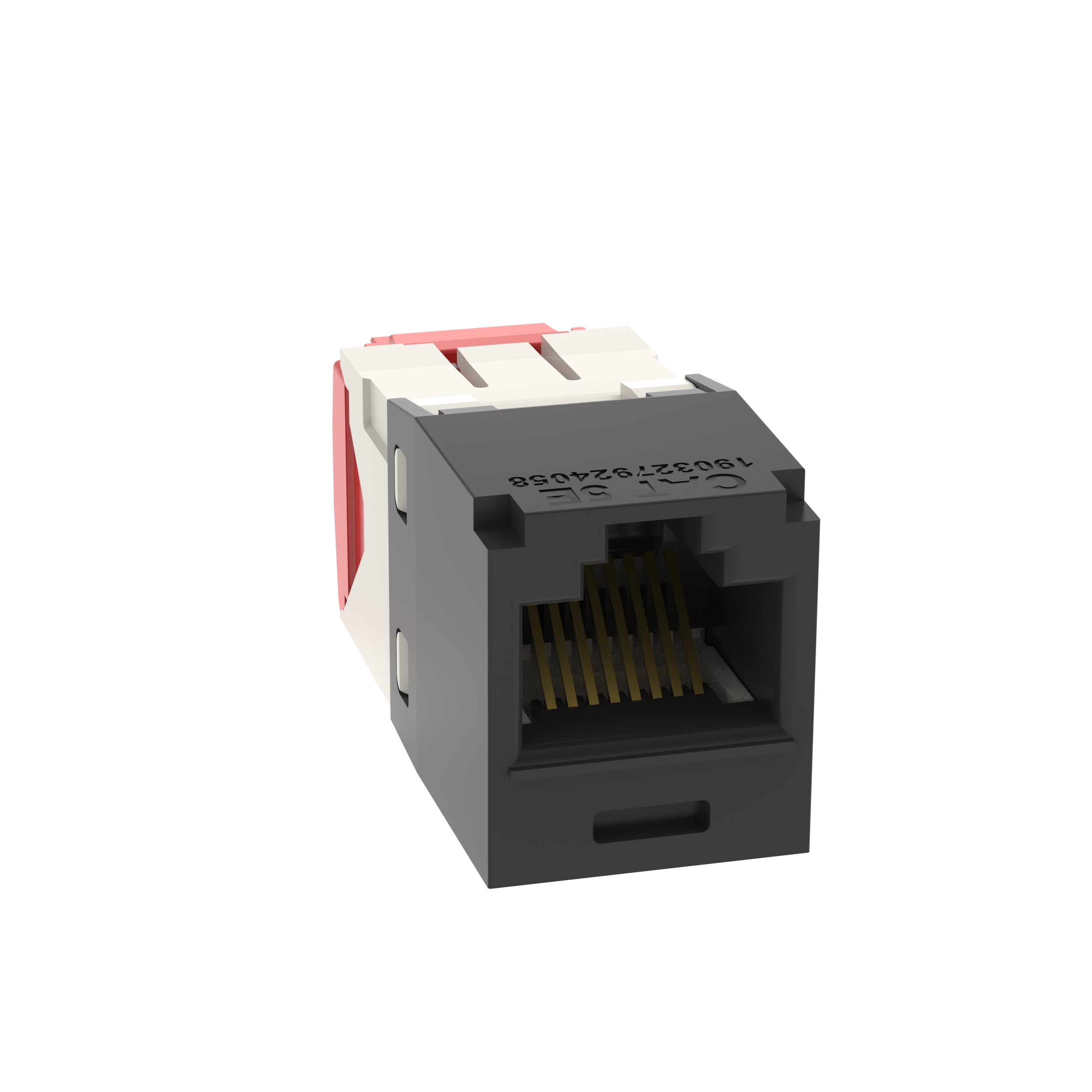 Mini-Com® UTP RJ45 Cat 5e TG Jack Module, Black