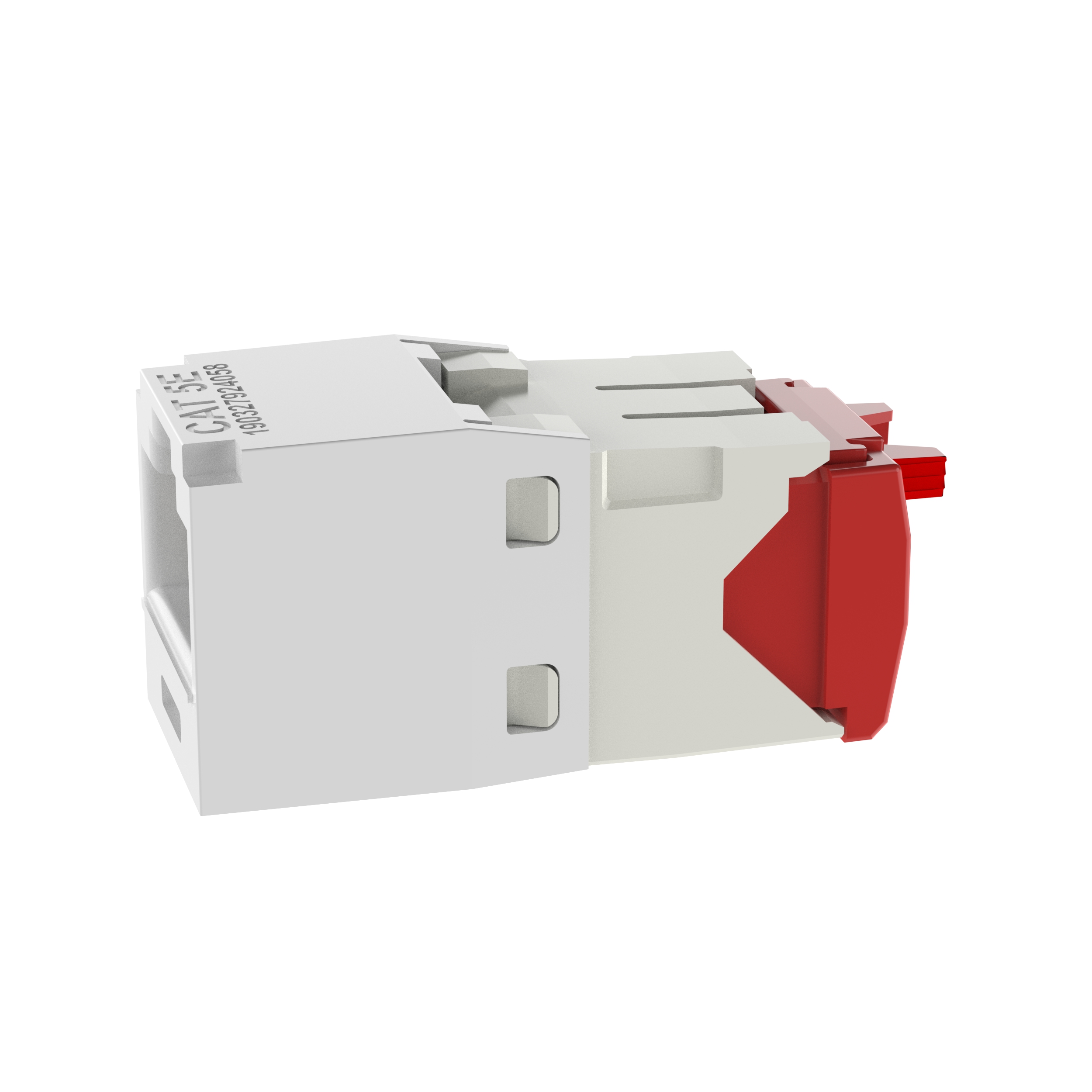 Mini-Com® UTP RJ45 Cat 5e TG Jack Module, White