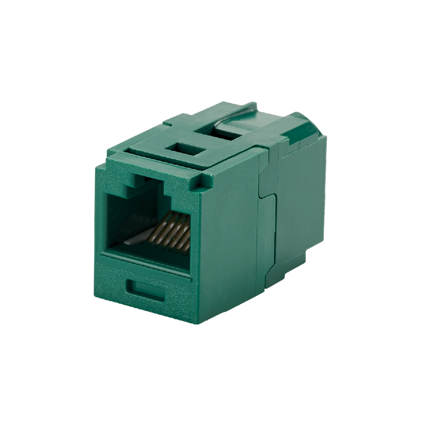 Mini-Com® UTP RJ45 Cat 6 Coupler Module, Green