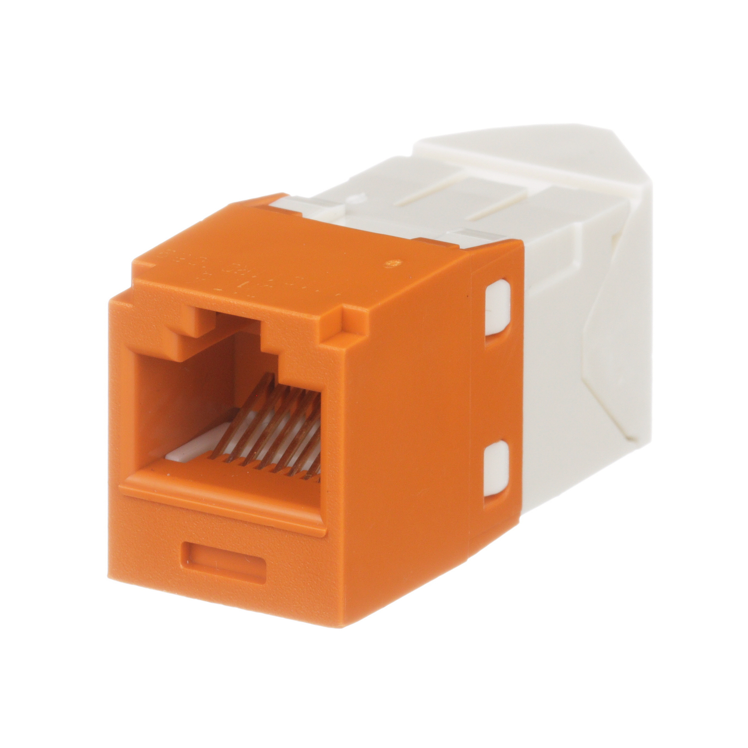 Mini-Com® UTP RJ45 Cat 6 Left/Right TG Jack Module, Orange