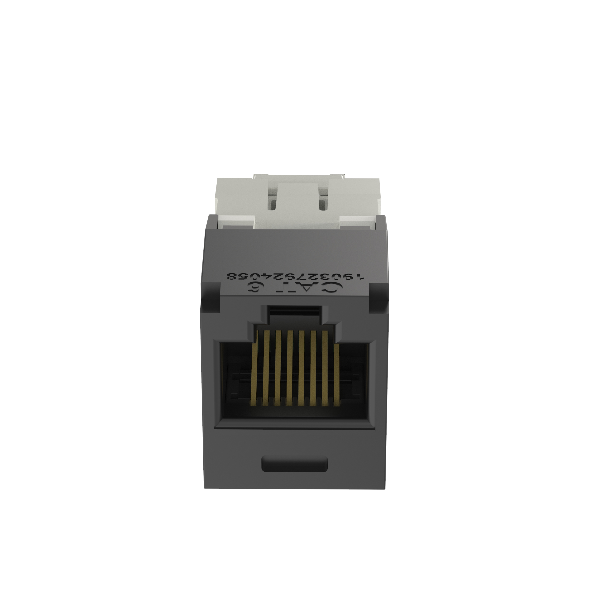 Mini-Com® UTP RJ45 Cat 6 TG Jack Module, Black