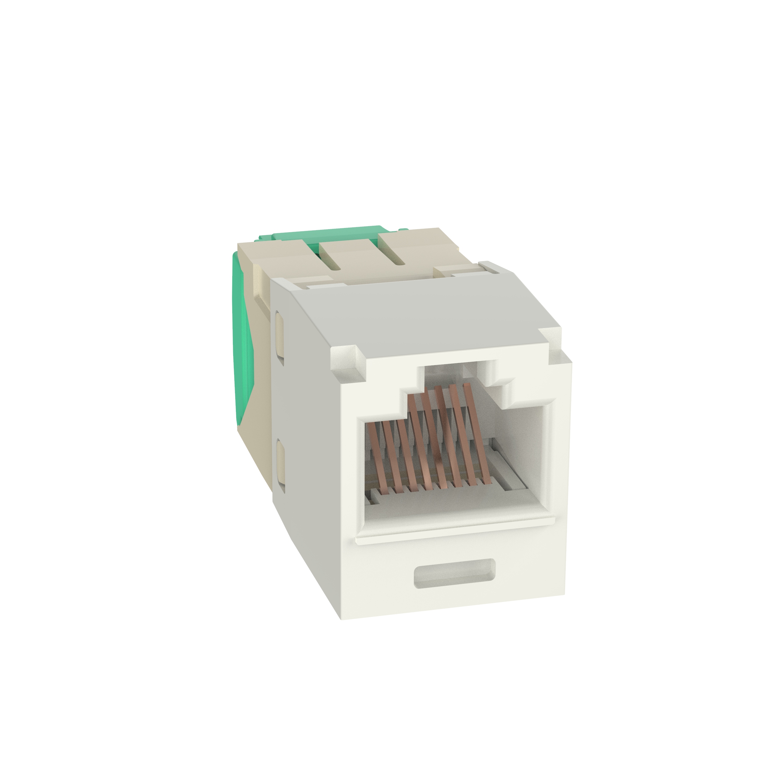 Mini-Com® UTP RJ45 Cat 6 TG Jack Module, Off White
