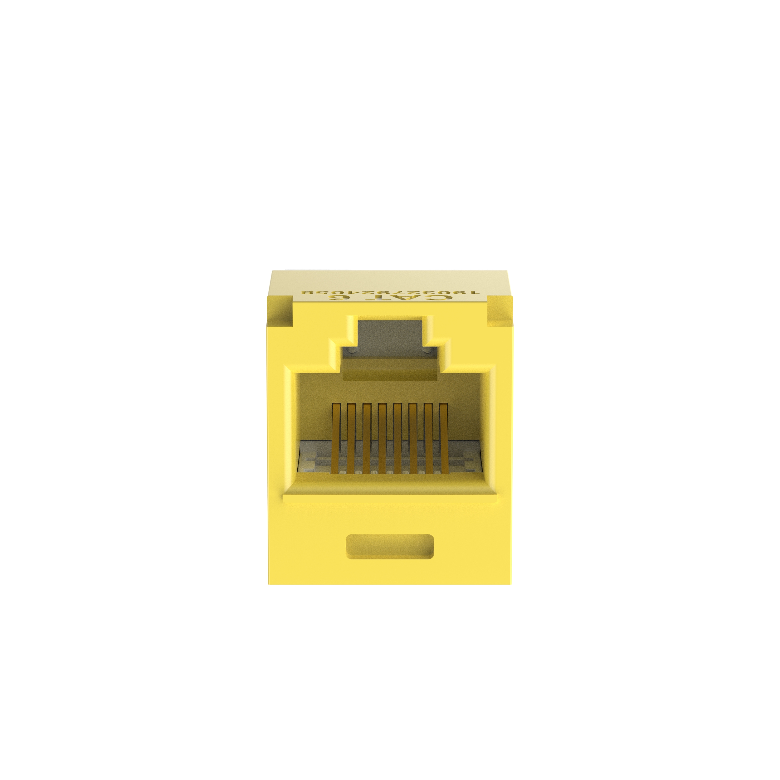 Mini-Com® UTP RJ45 Cat 6 TG Jack Module, Yellow