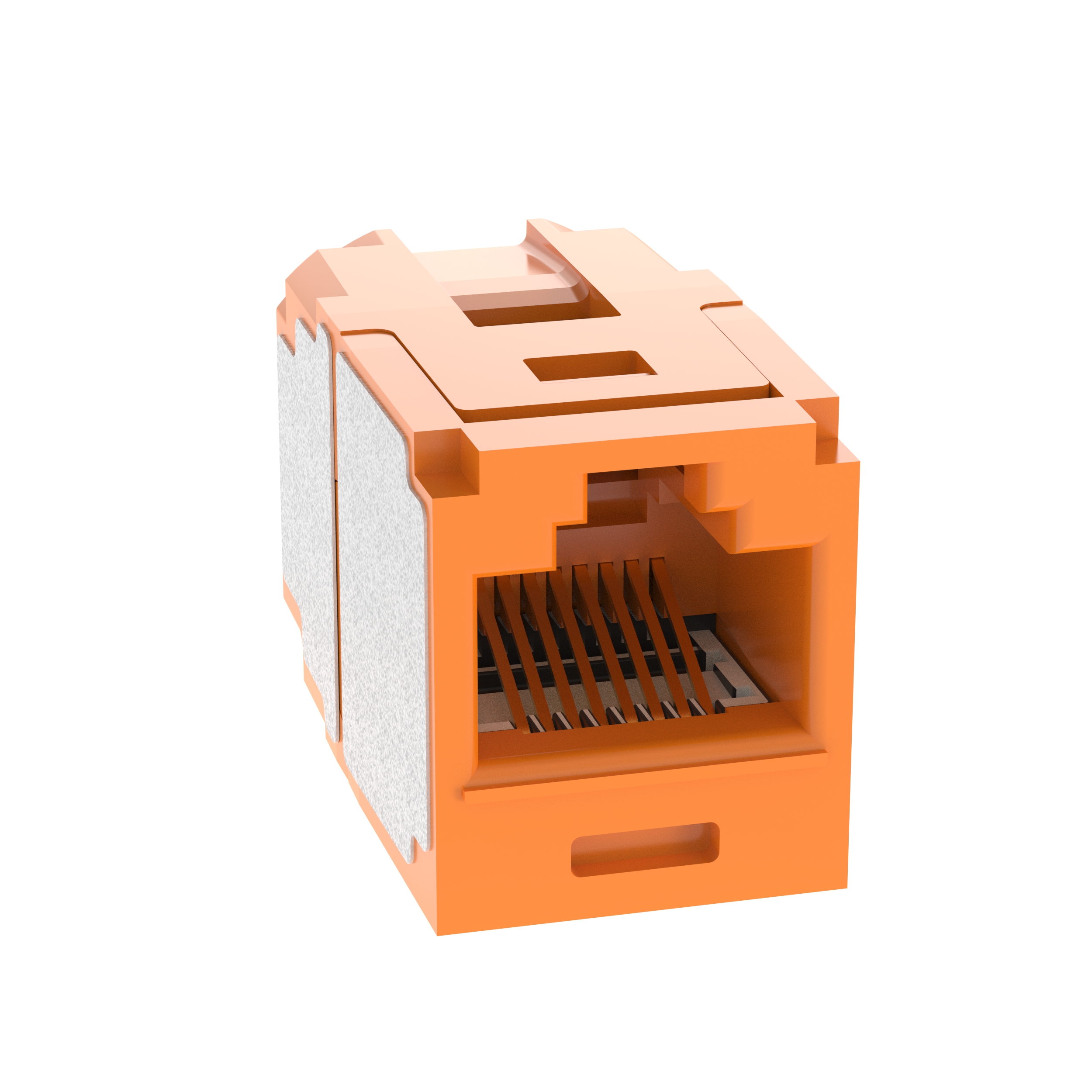 Mini-Com® UTP RJ45 Cat 6A Coupler Module, Orange