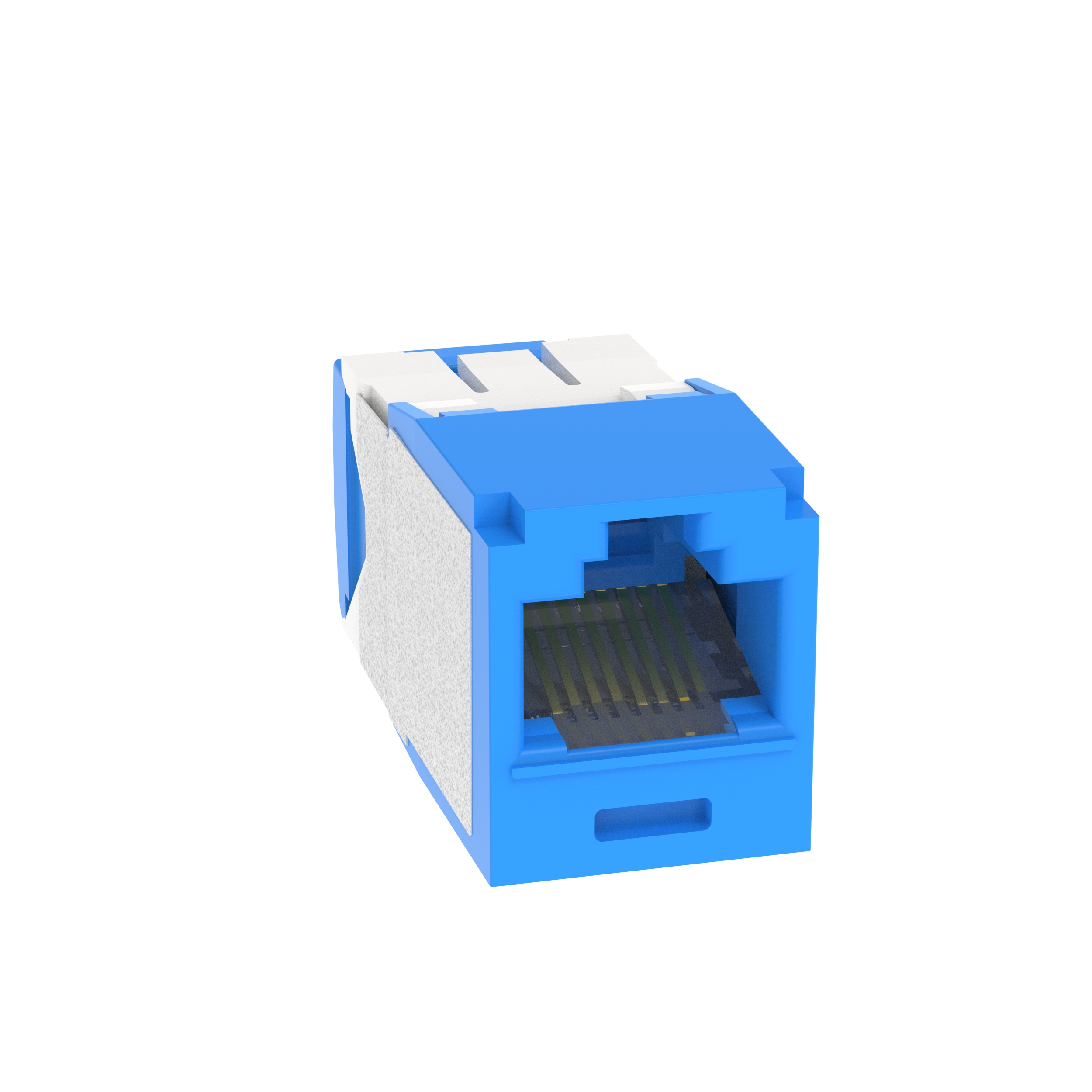 Mini-Com® UTP RJ45 Cat 6A TG Jack Module Corrosion Resistant, Blue