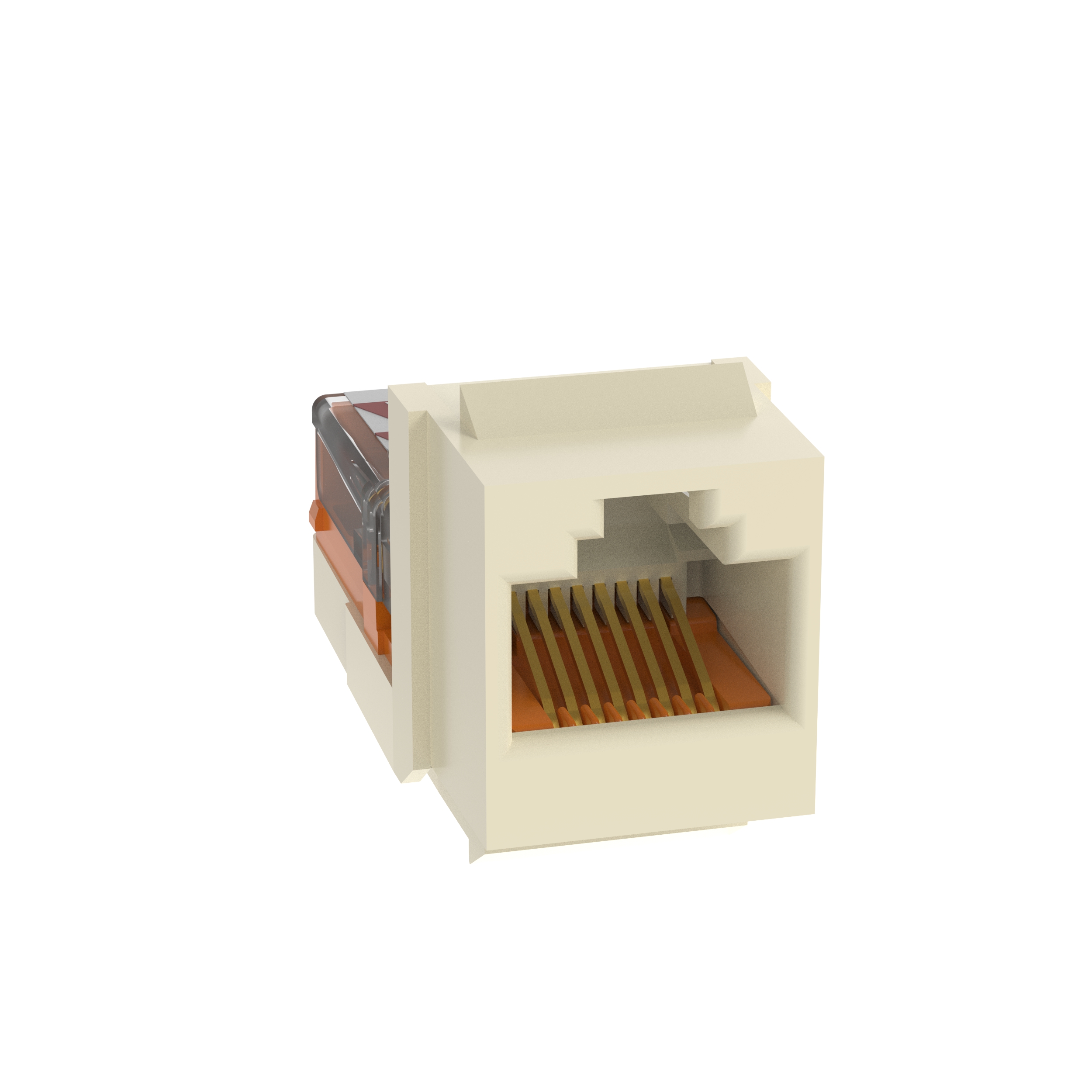 NetKey Cat 5e Leadframe Jack, Electric Ivory