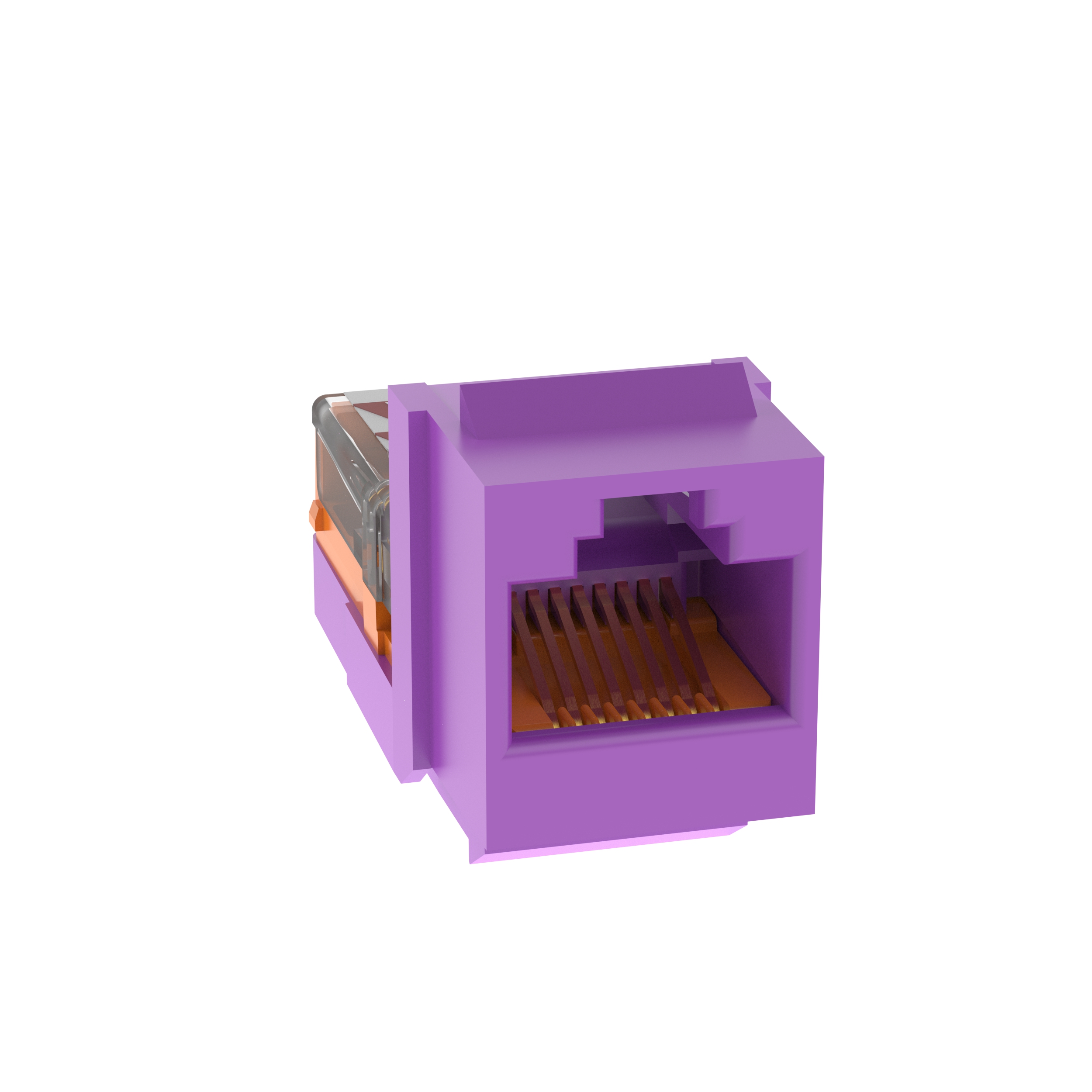 NetKey Cat 5e Leadframe Jack, Violet