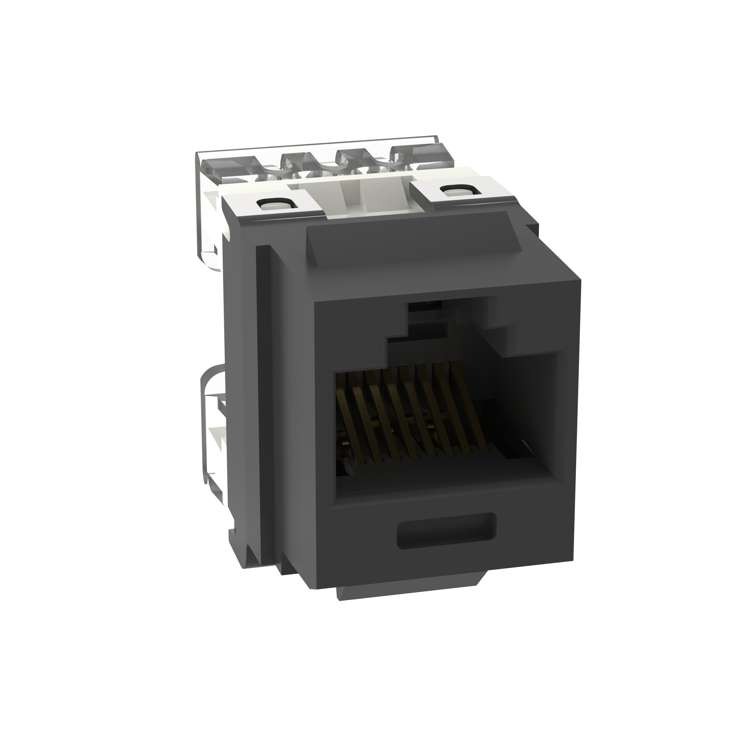 NetKey Cat 5e Punchdown Jack, Black - Pack of 25