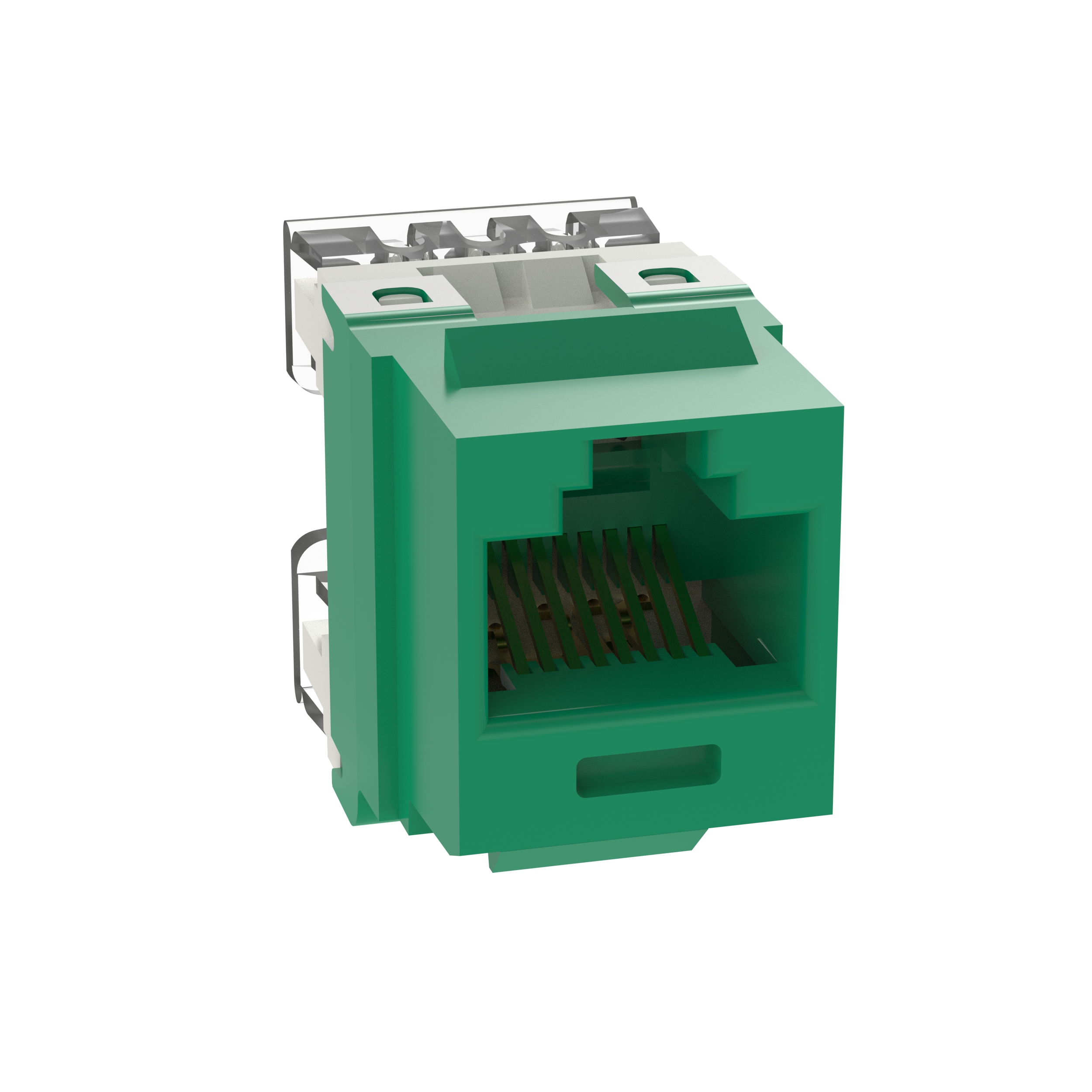 NetKey Cat 5e Punchdown Jack, Green - Pack of 25