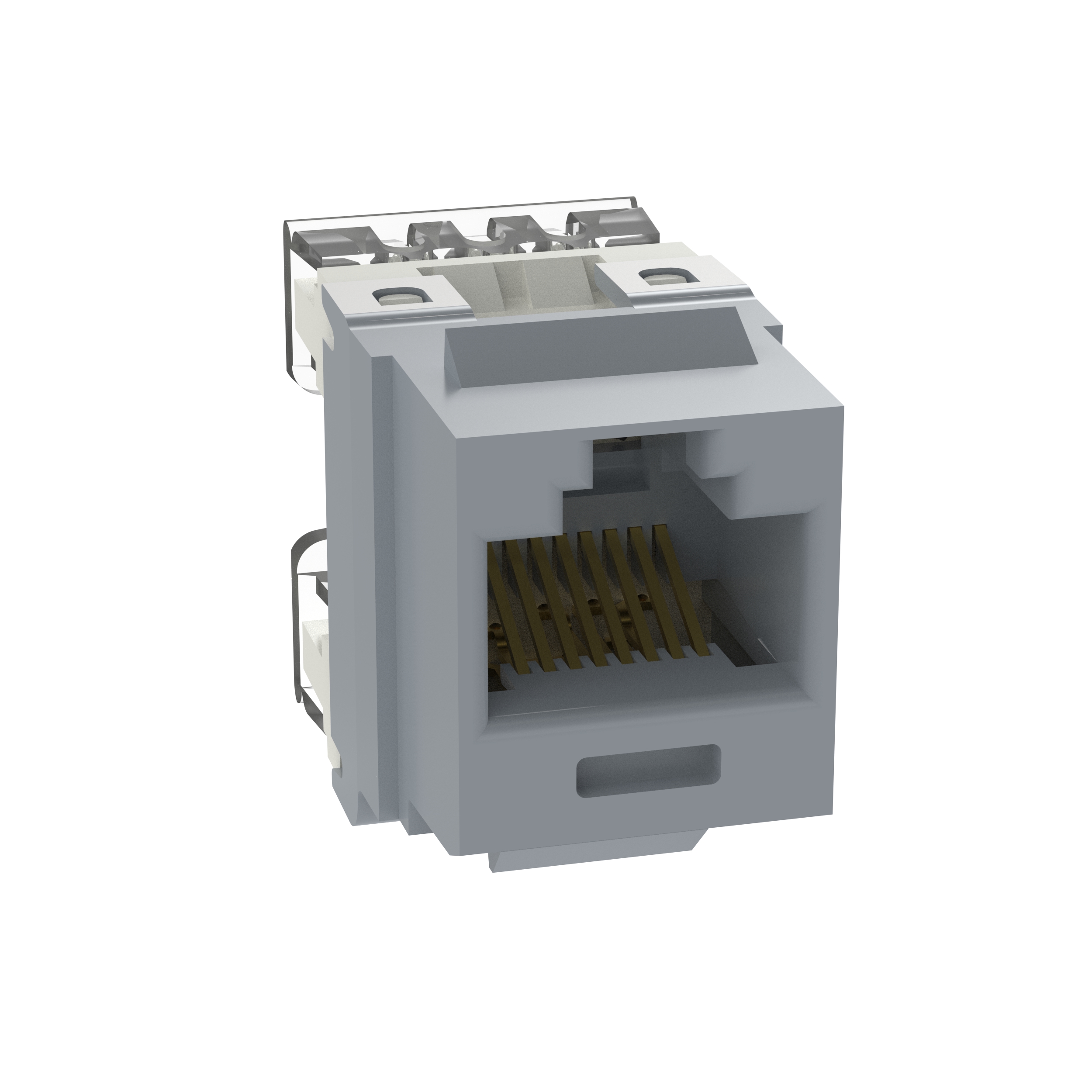 NetKey Cat 5e Punchdown Jack, Int'l Gray