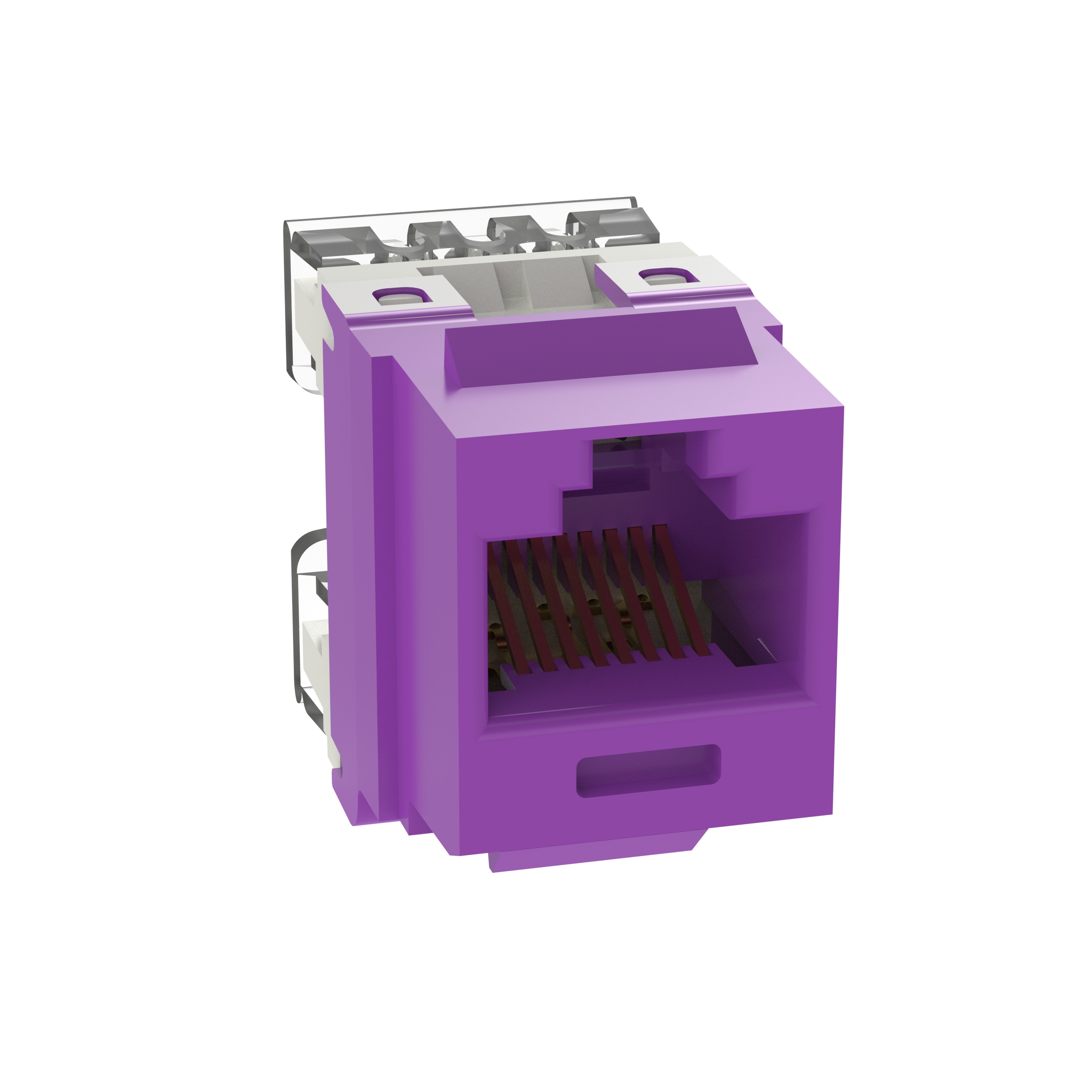 NetKey Cat 5e Punchdown Jack, Violet