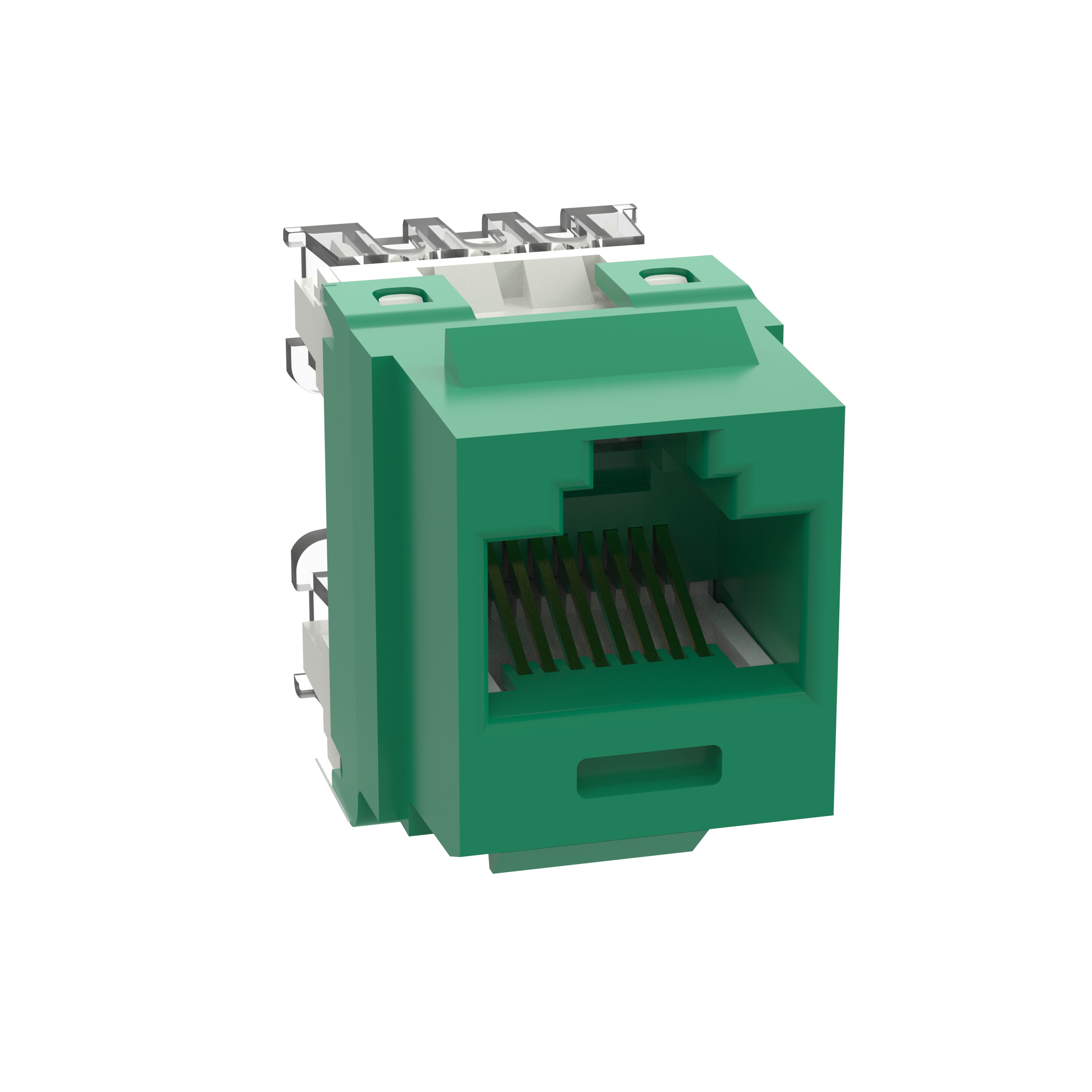 NetKey Cat 6 Punchdown Jack, Green
