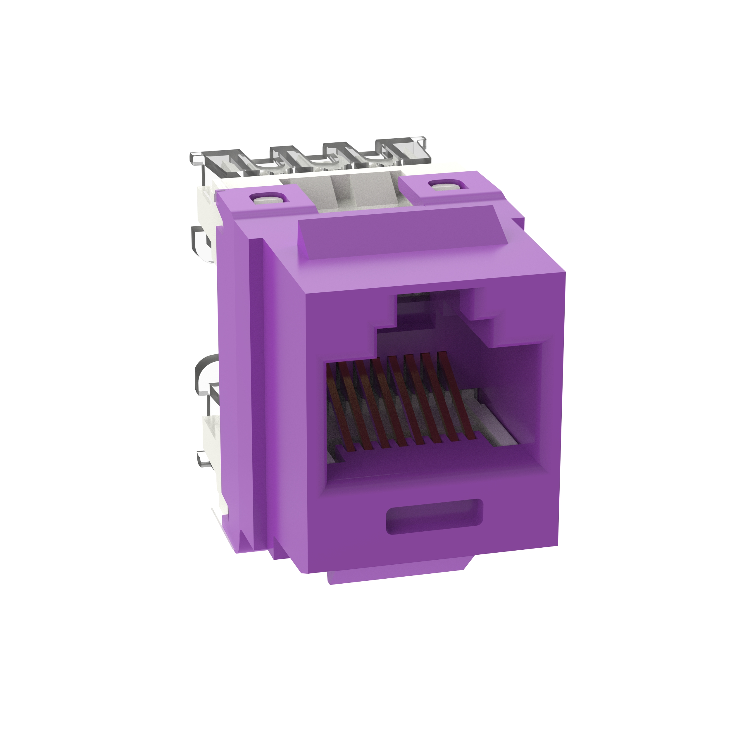 NetKey Cat 6 Punchdown Jack, Violet