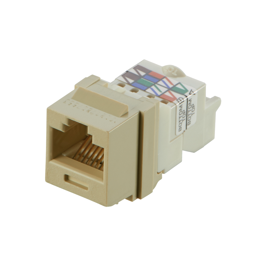 NetKey Cat 6 TP Jack, Electric Ivory