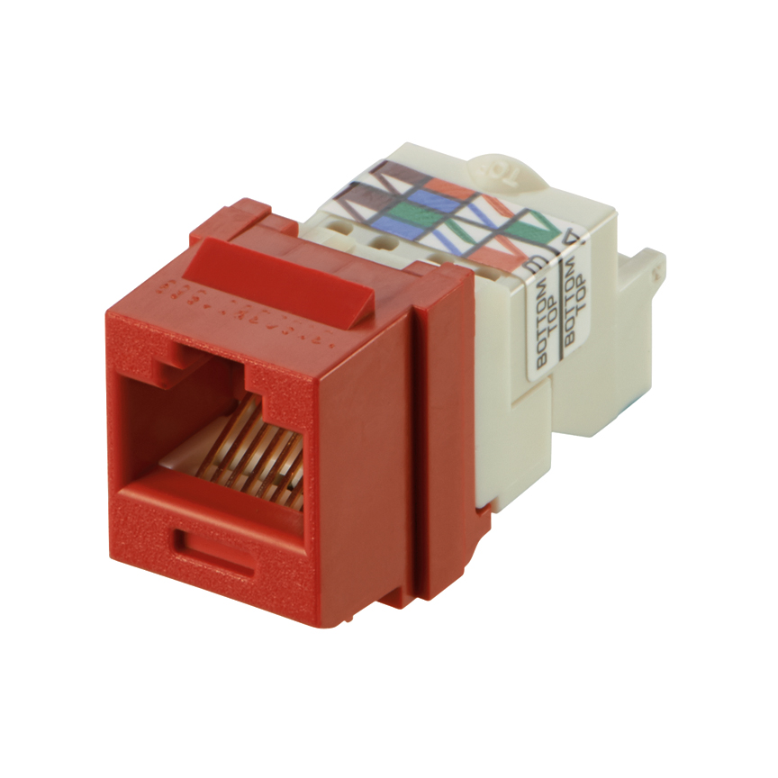 NetKey Cat 6 TP Jack, Red