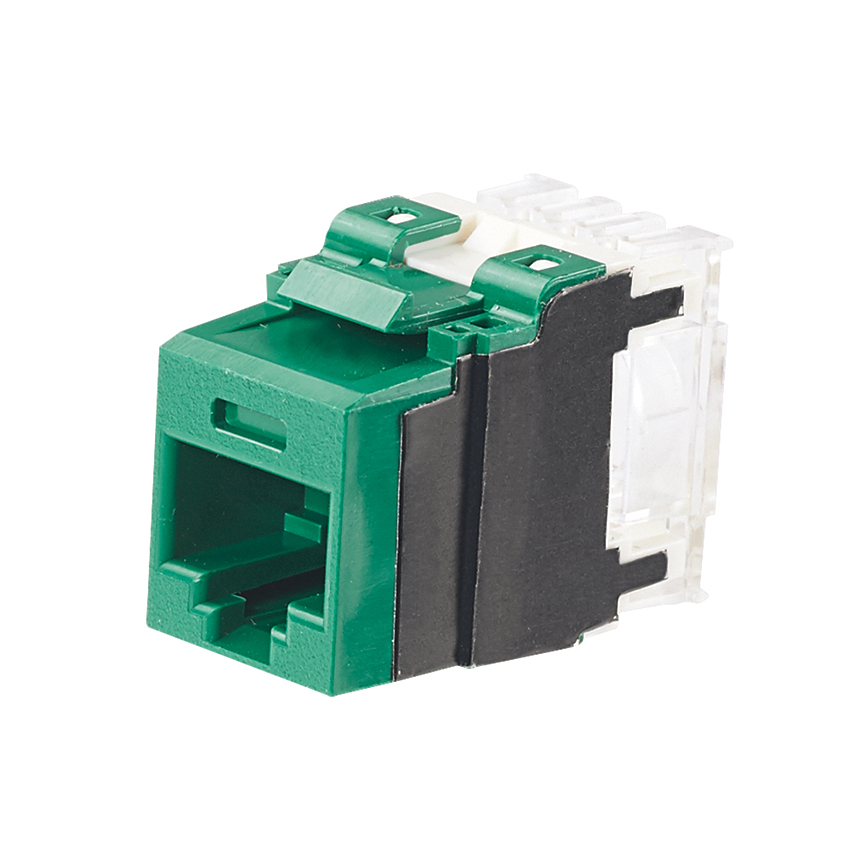 NetKey Cat 6A Punchdown Jack, Green