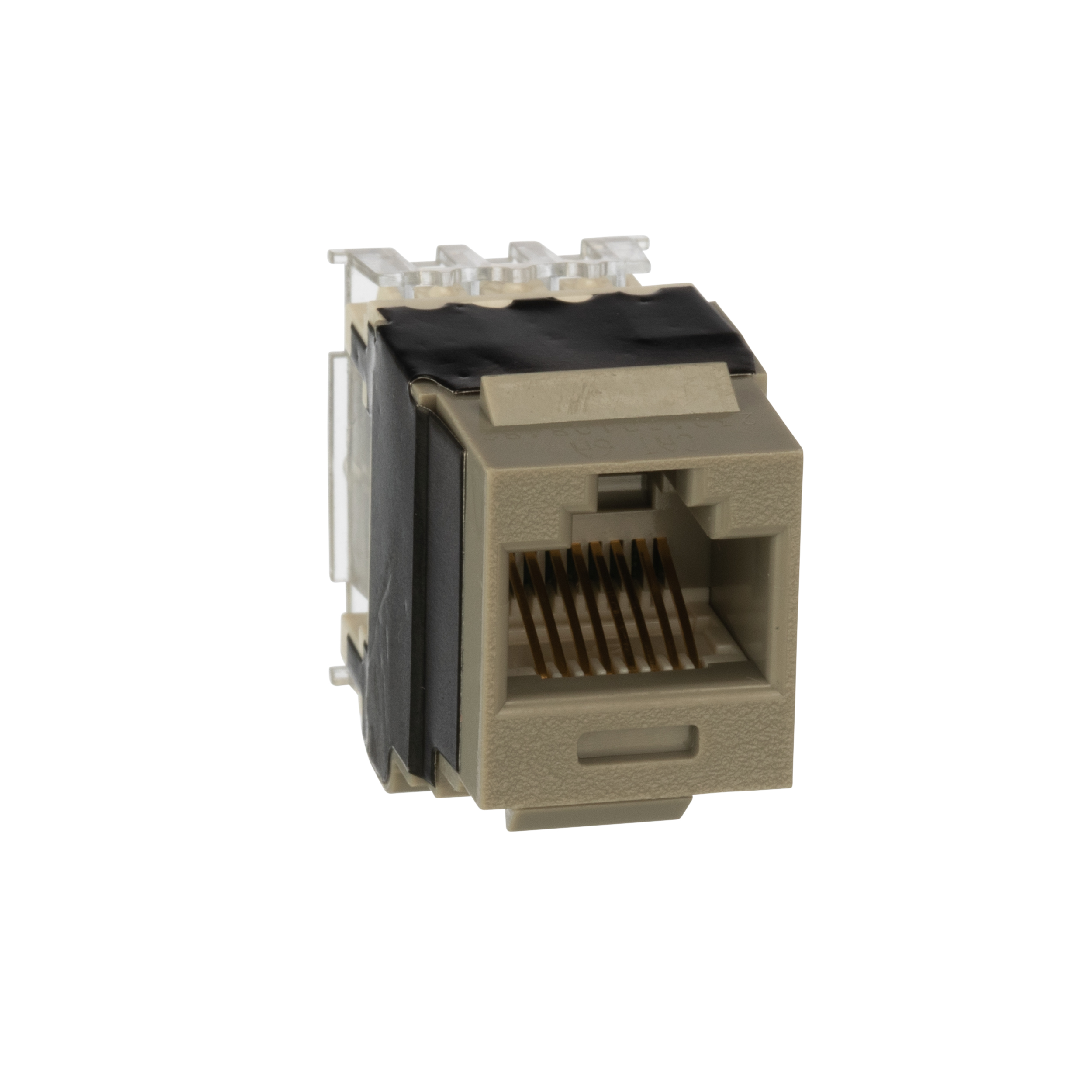NetKey Cat 6A Punchdown Jack, Int'l Gray