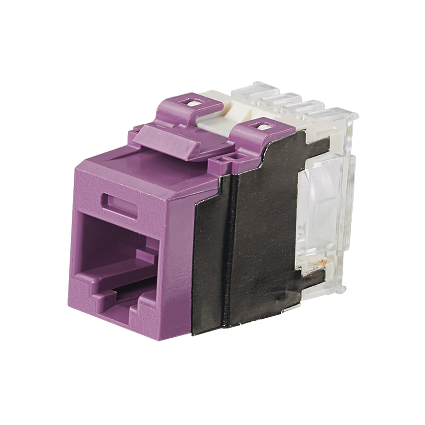 NetKey Cat 6A Punchdown Jack, Violet