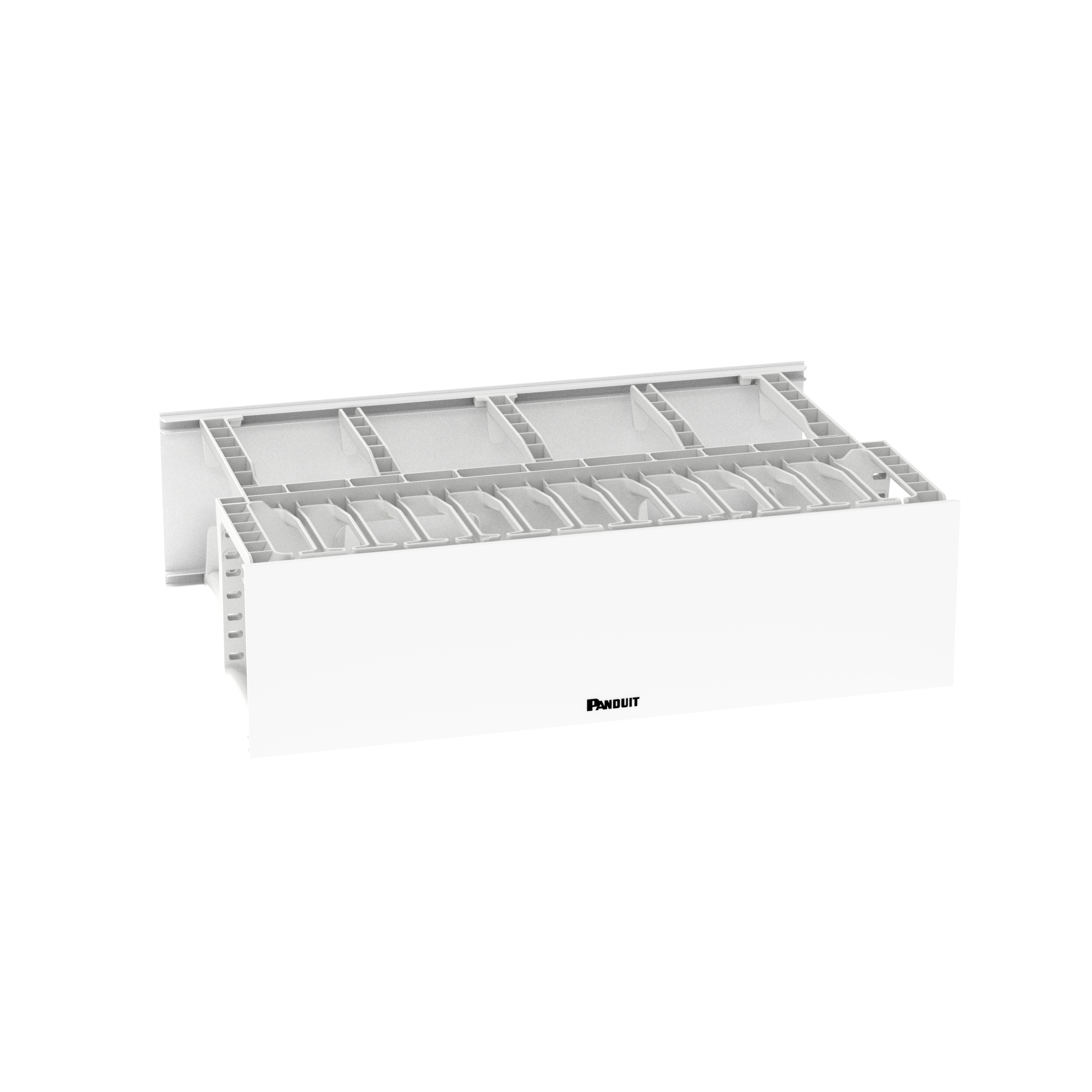 NetManager™ HC Horizontal Dual-Sided Manager, 3RU, White