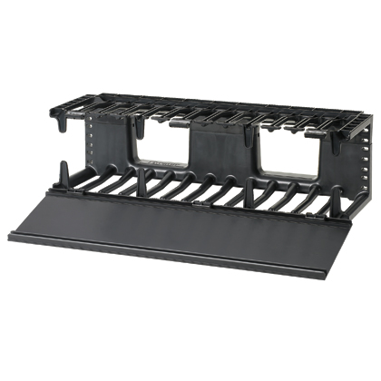 NetManager™ HC Horizontal Single-Sided Manager, 3RU, Black
