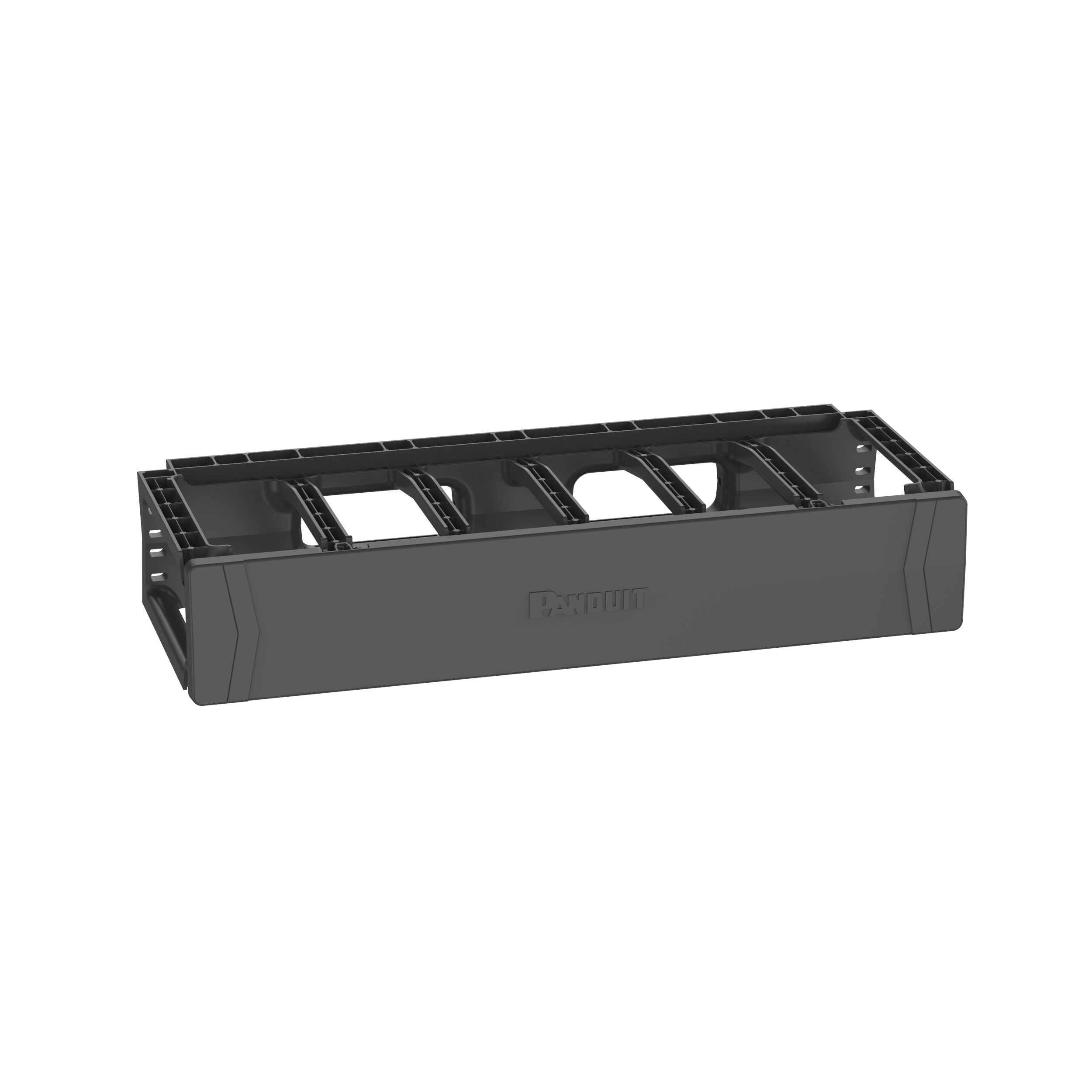 PatchRunner™ 2 Horizontal Single-Sided Manager, 2RU, Black