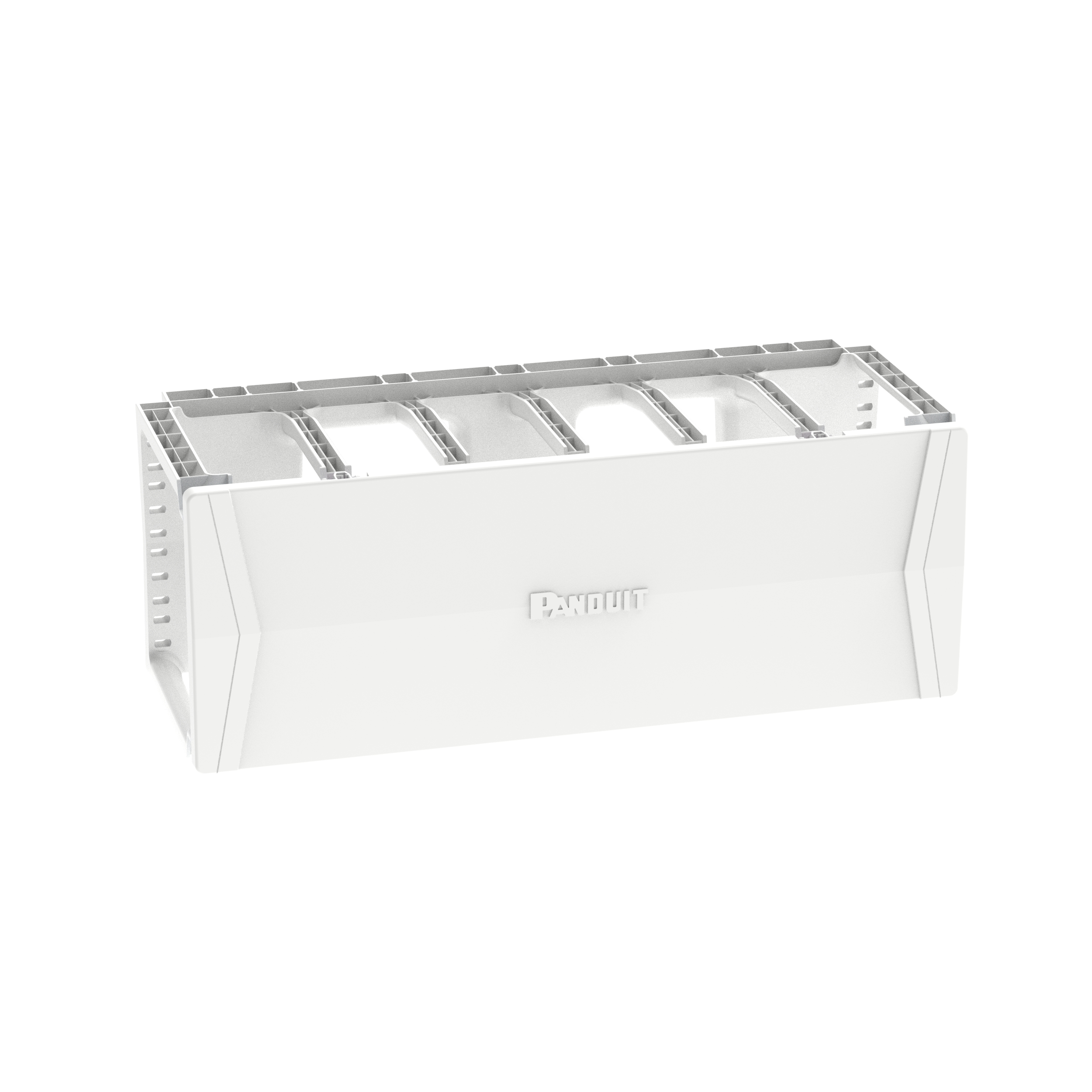 PatchRunner™ 2 Horizontal Single-Sided Manager, 4RU, White