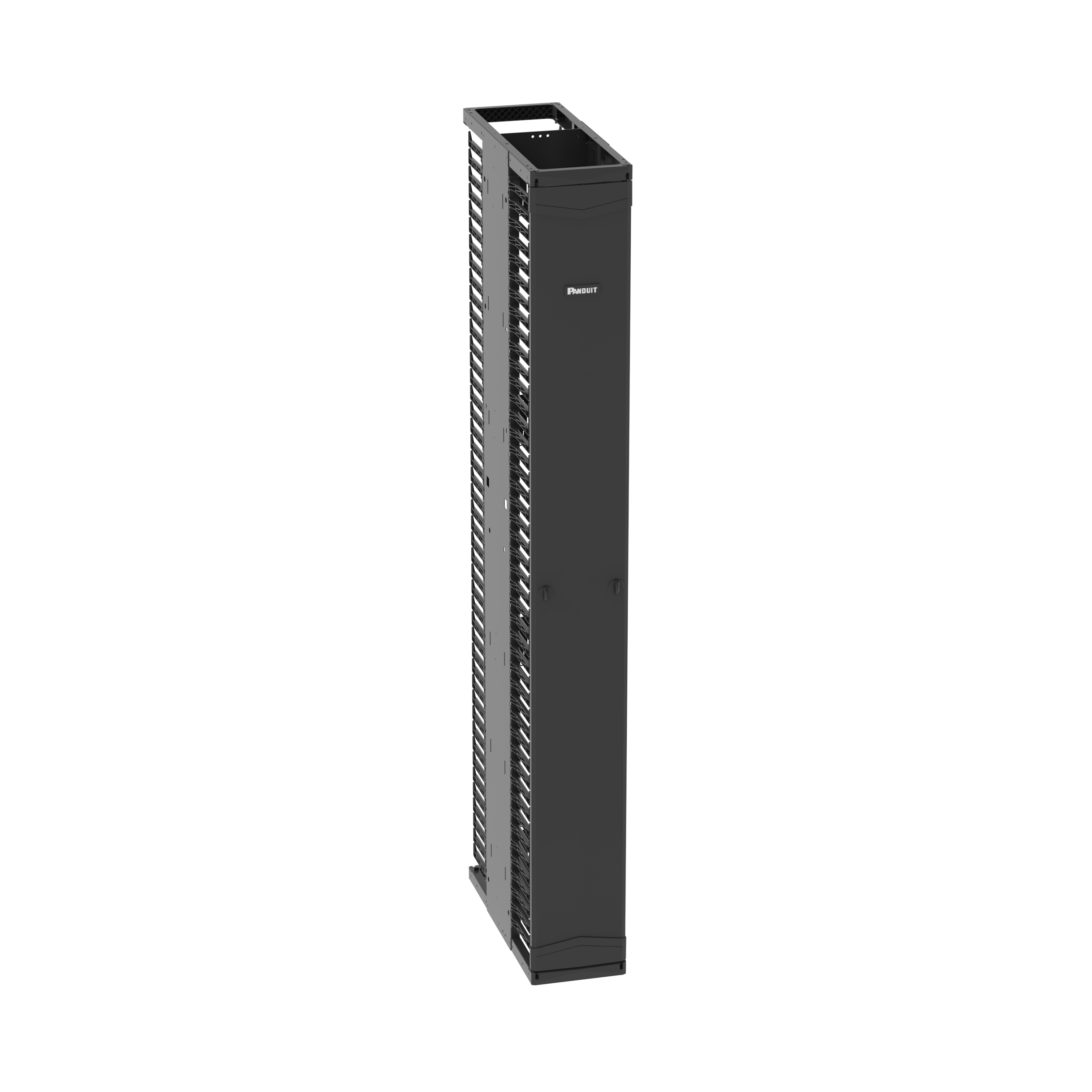 PE2V Vertical Dual-Sided Manager, 1 Door, 45RU, 10 in. Wide, Black