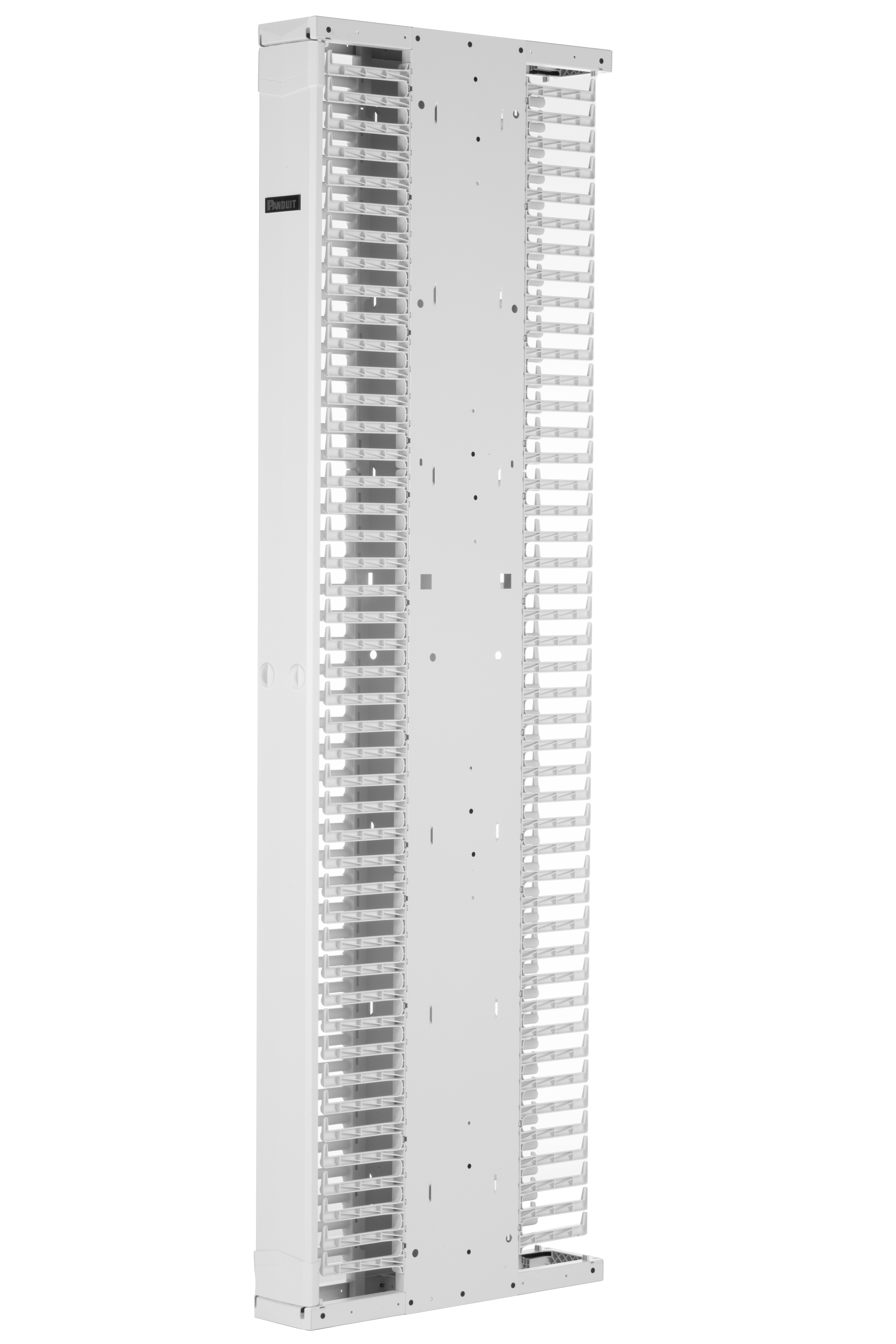 PE2V Vertical Dual-Sided Manager, 1 Door, 45RU, 6 in. Wide, White