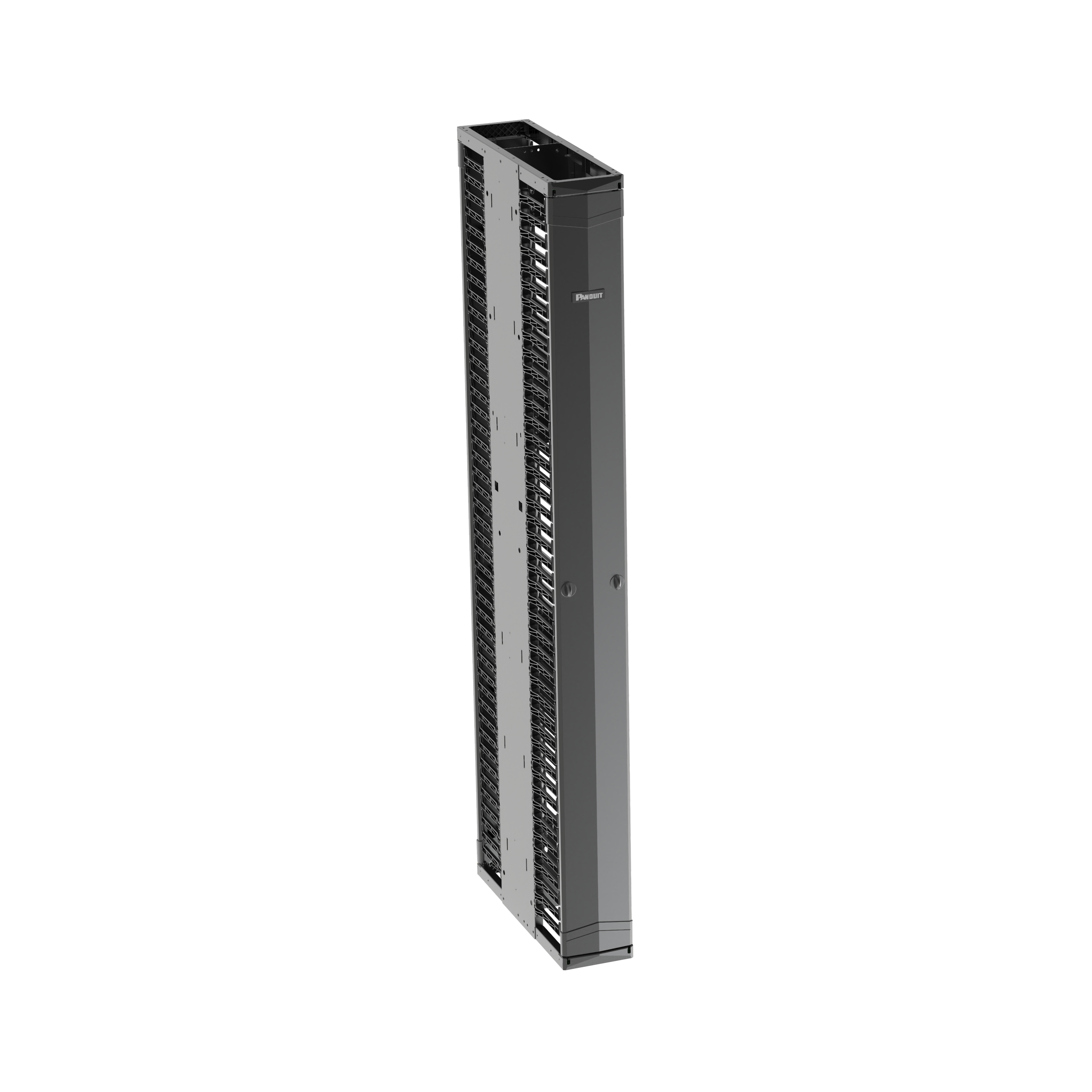PE2V Vertical Dual-Sided Manager, 45RU, 6 in. Wide, Black