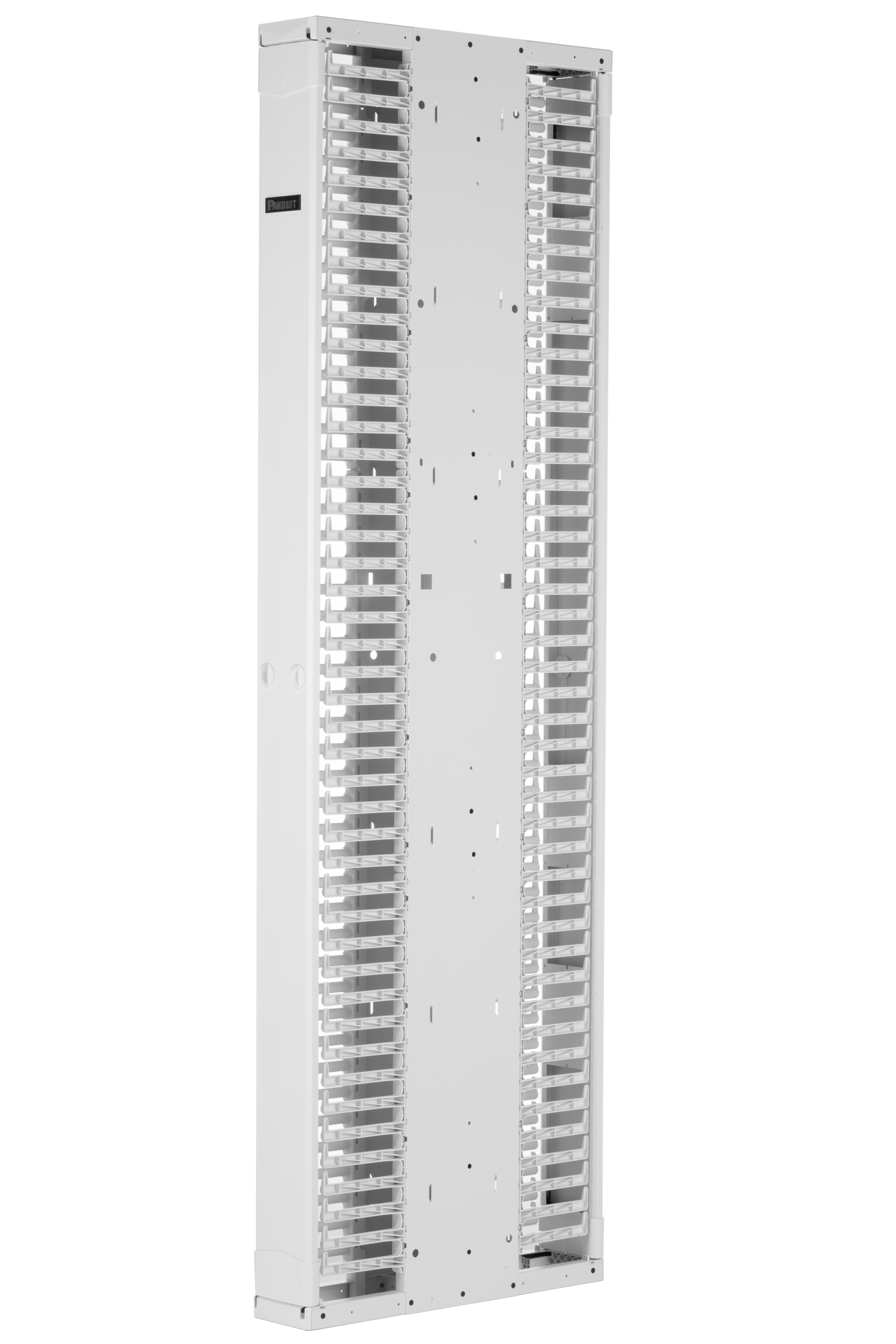 PE2V Vertical Dual-Sided Manager, 45RU, 6 in. Wide, White