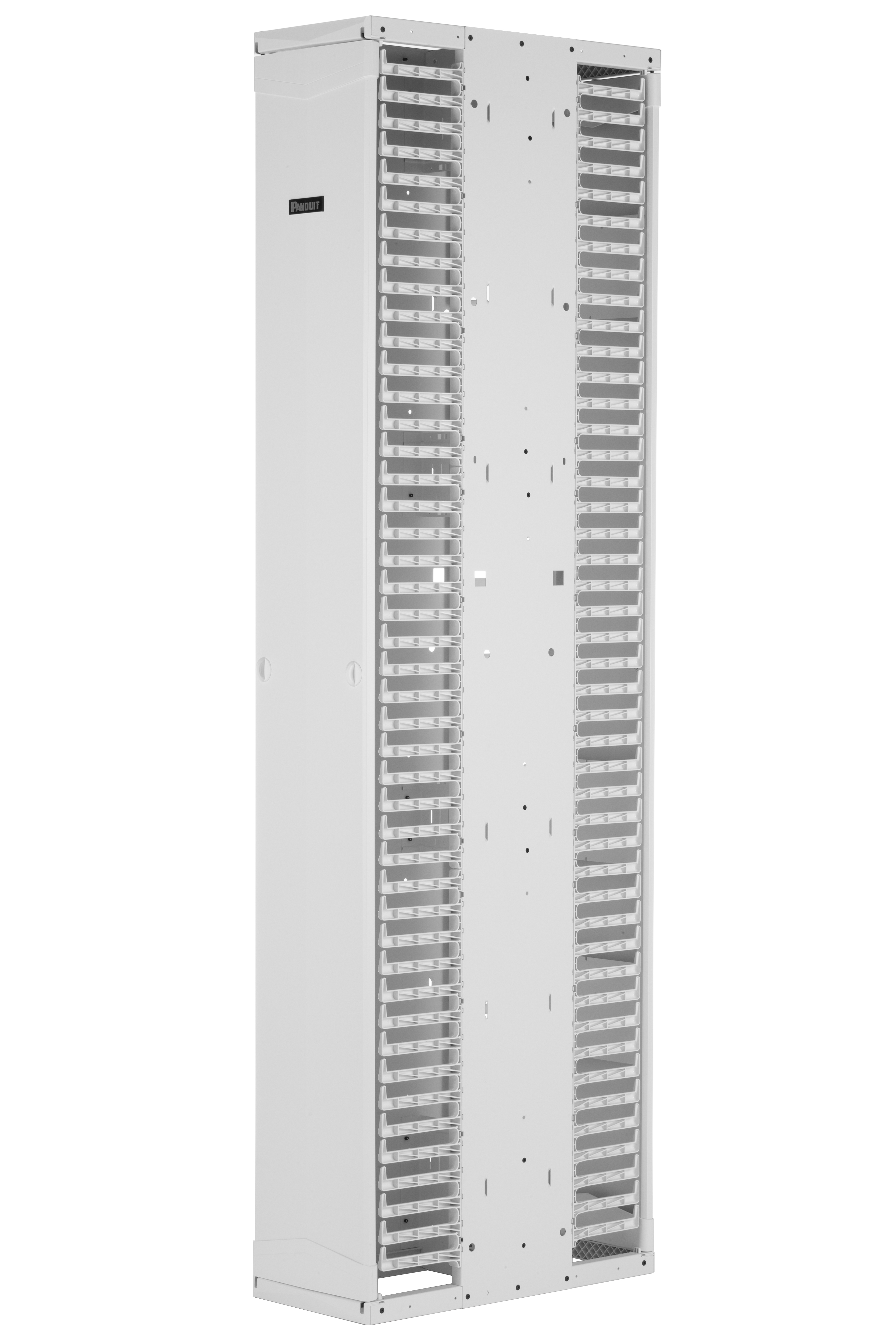 PE2V Vertical Dual-Sided Manager, 52RU, 10 in. Wide, White