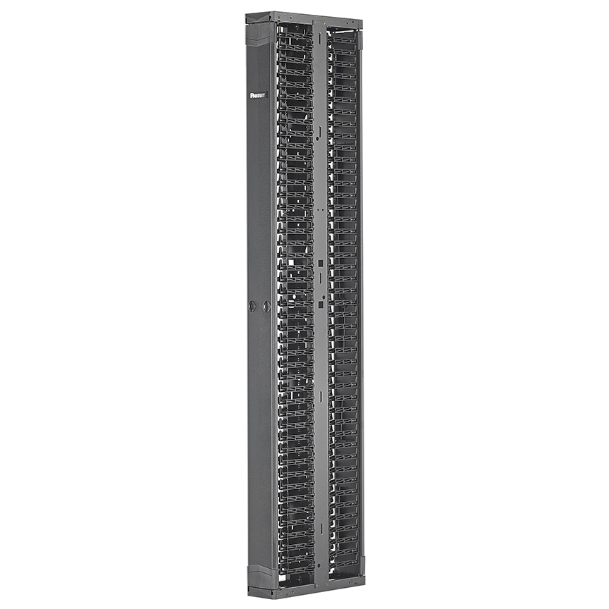 PR2V Vertical Dual-Sided Manager, 42RU, 6 in. Wide, Black