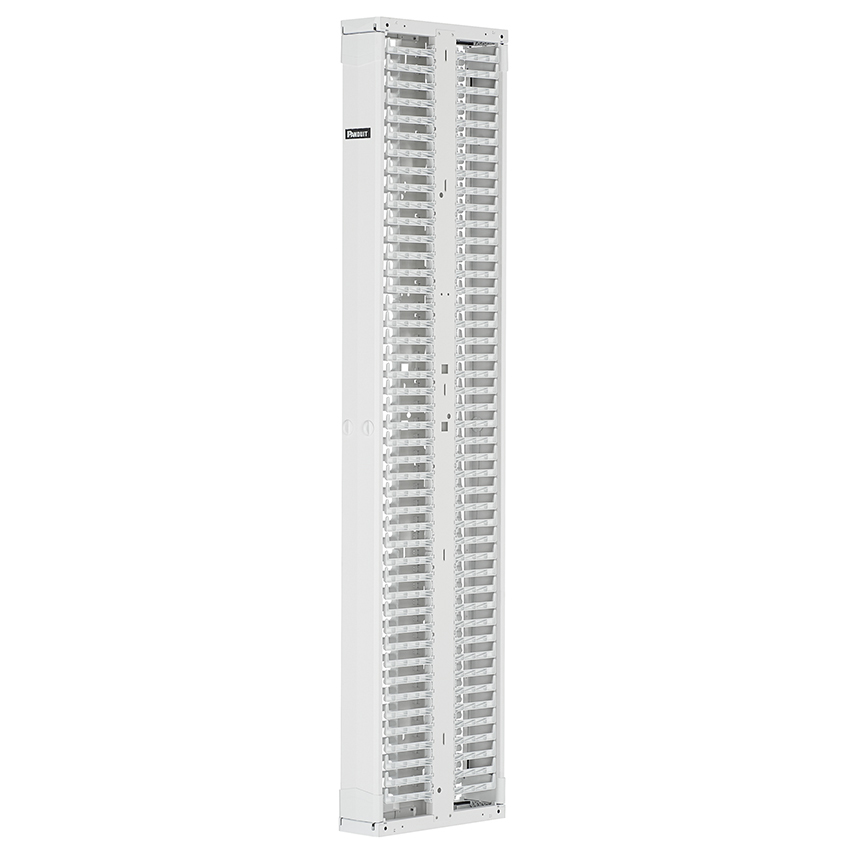 PR2V Vertical Dual-Sided Manager, 45RU, 6 in. Wide, White