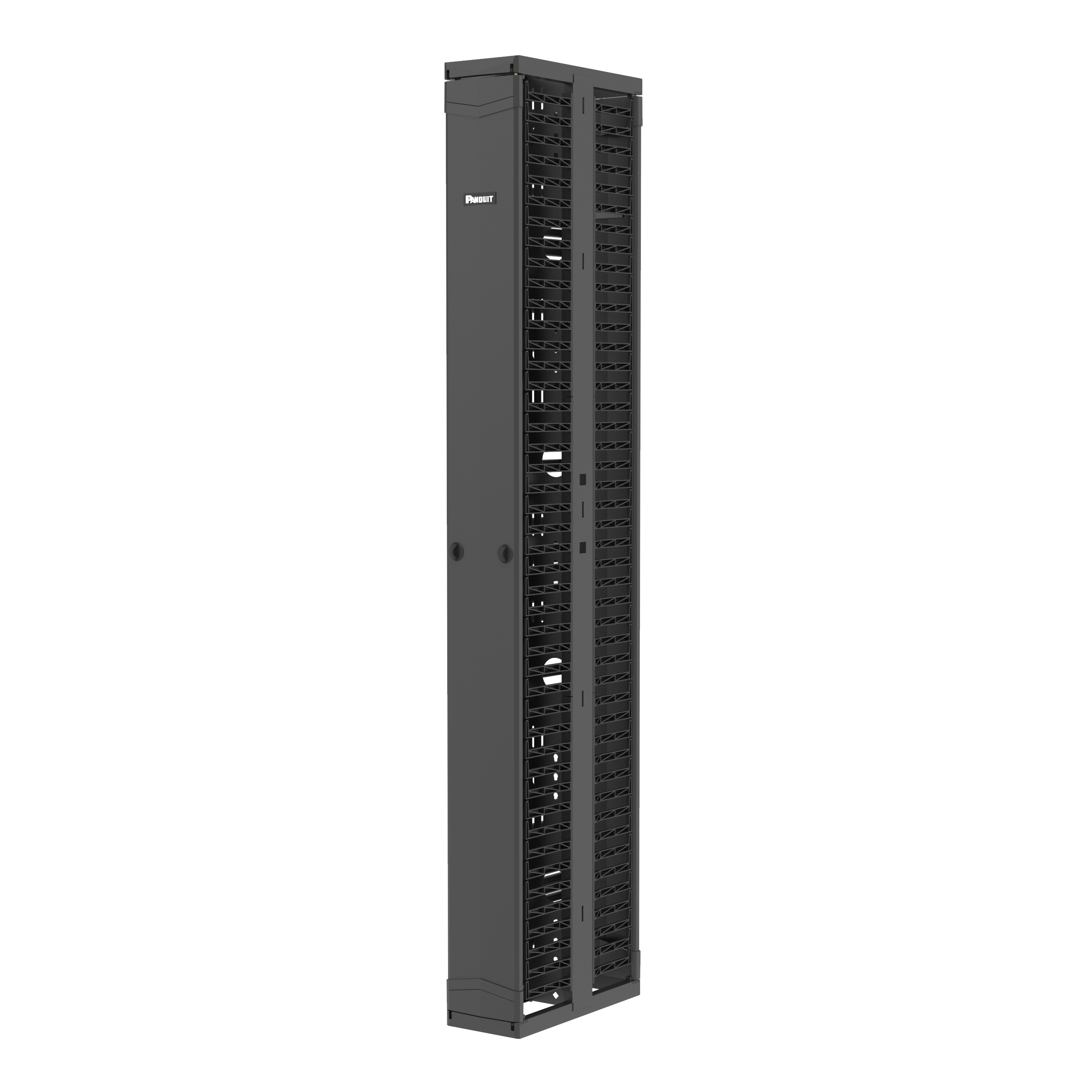 PR2V Vertical Dual-Sided Manager, 45RU, 8 in. Wide, Black